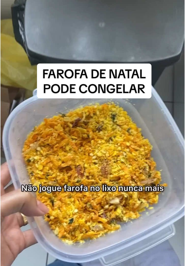 Resgatei esse vídeo pra não te deixar jogar fora  a farofa delícia do Natal! #farofadenatal #sobrasdenatal #natal2024