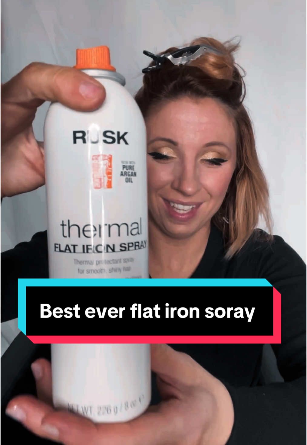 Say goodbye to frizz and hello to sleek perfection! ✨ Watch me transform this look using the Rusk Thermal Flat Iron Spray for ultimate heat protection and shine. 💇‍♀️🔥 Flat iron magic in action! #HairGoals #RuskHair #FlatIronTutorial #SleekHair #HeatProtection #HairTransformation #hairstylingtips 