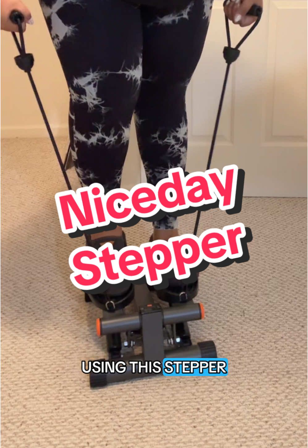 Replying to @erinelizabeth🫶 Defintely feel the burn in the legs after a stepper workout, but it does get better!! #stairstepper #stepper #nicedaystepper #stepperworkout @Fitnessathome 