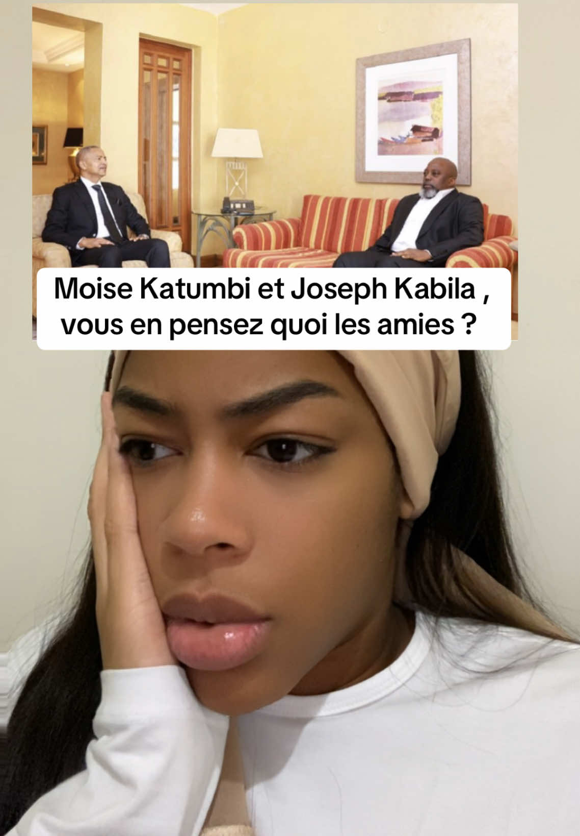 Moise Katumbi et Joseph Kabila. Vous en pensez quoi ? Mes amies #moisekatumbi #meeting #kabila #rdcongo🇨🇩 