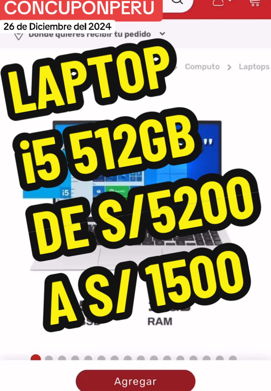 Oferta en la web PLAZA VEA, escoge con retiro en tienda #laptop #ofertas #descuentos #geektok #twcnologia #ahorro 