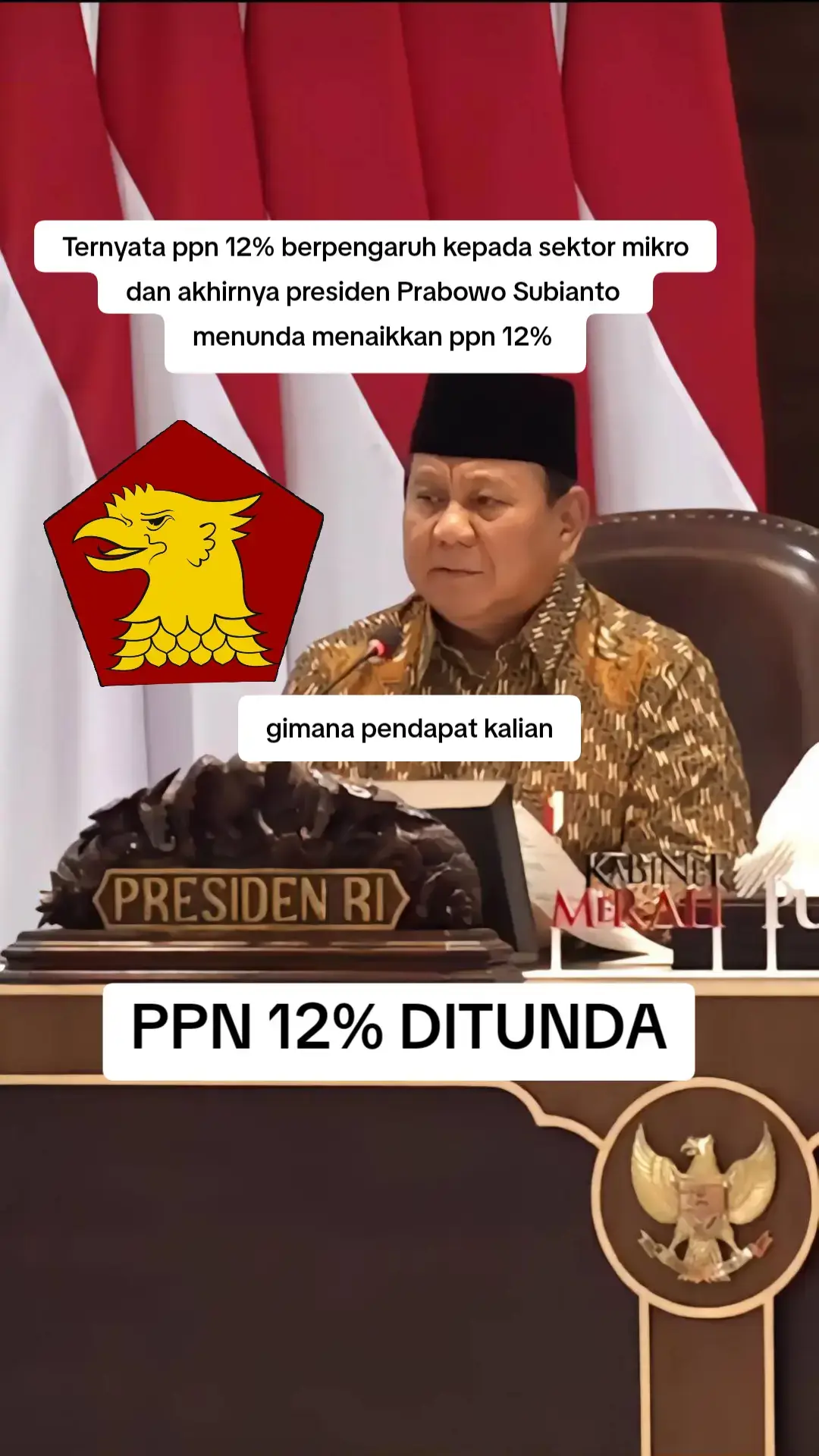 presiden Prabowo Subianto menunda kenaikan pajak 12% , setelah ditelusuri ternyata ppn12 % juga berdampak kepada sektor mikro  #ppn #prabowosubianto #prabowopresiden2024 