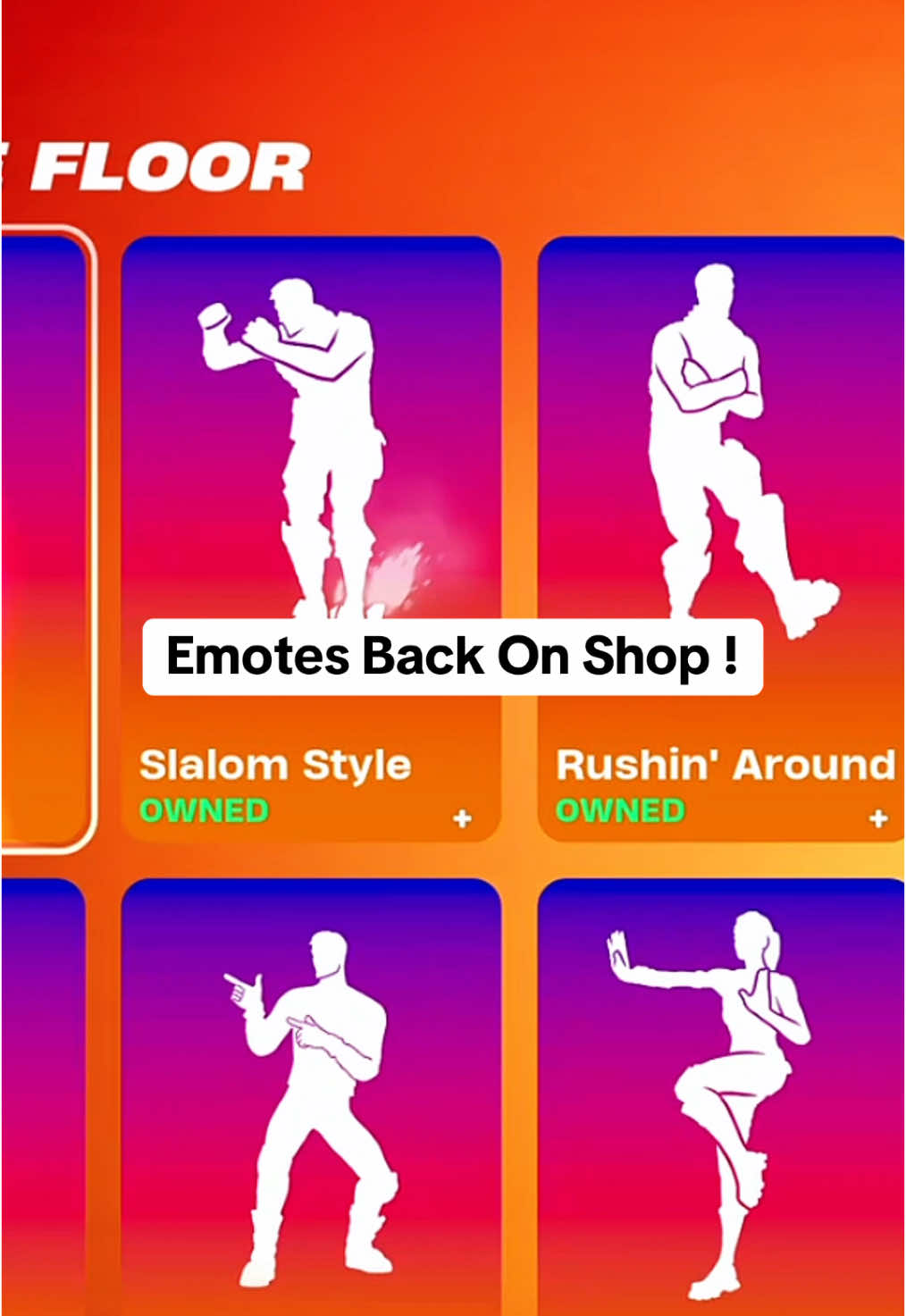 Emotes Back On Shop !🤩 #fortnite #purpleelix #tendance #pourtoiiiiiiiiiiiiiiiii #fyp #foryoupagе #foryou #percé #pourtoi #populaire #fortnitec6s1鬼hunters #rareemotes #emotefortnite 