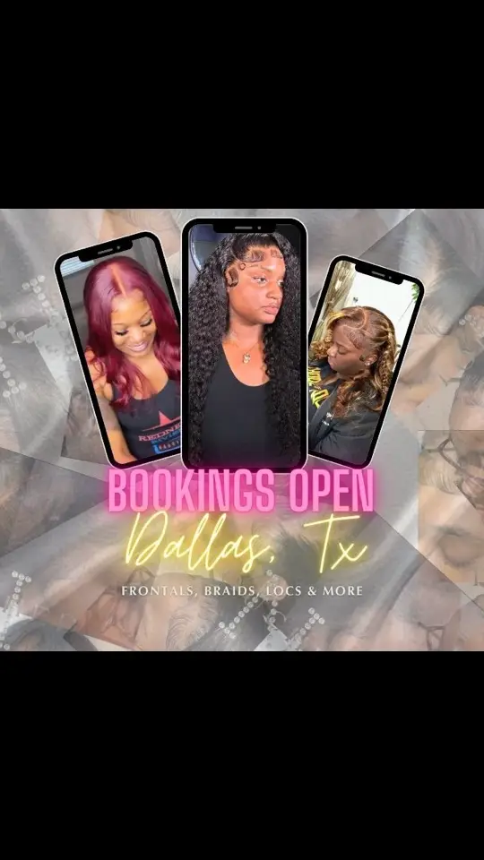 open to new clients! DM to book! Wig Installations $120, $175 Medium Knotless Deposit Required, Home Based and Travel Based! #DallasHair #PlanoHairstylist #DallasTXHairstylist #PlanoTxHairstylist