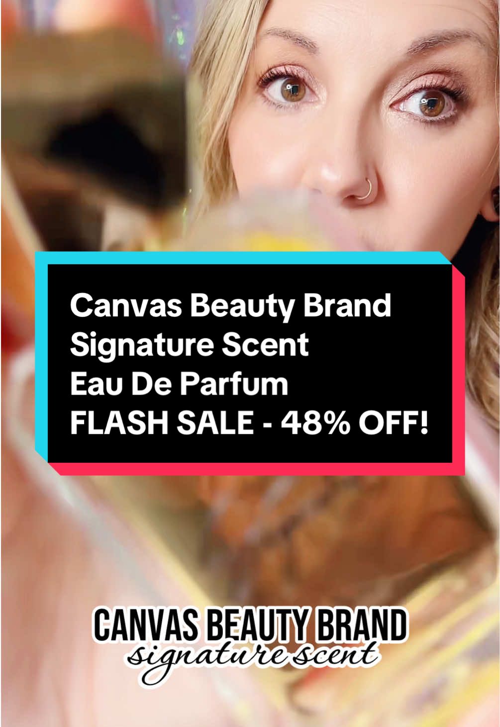 Ya’ll better run because this flash sale is the lowest I’ve seen!  The “Signature” Scent Eau De Parfum from Canvas Beauty Brand smells as luxurious as the bottle it comes in!  This fragrance was designed for you to feel bold, radiant, and unforgettable when you wear it. This fragrance is complex with so many layers and has notes of Sandalwood, Sugared Watermelon, Fluffy Marshmallow, Coconut Milk, Jasmine, Strawberry Accords, Sweet Vanilla, Palo Santo Accord, Amber, Smoked Patchouli, Cashmere Musk and Raspberry Crème. #canvasbeautybrand #canvasbeauty #canvasbeautysignature #canvasbeautysignatureperfume #teratubeautyeaudeparfum #fragrancetok #perfumetok #toptierdecember 