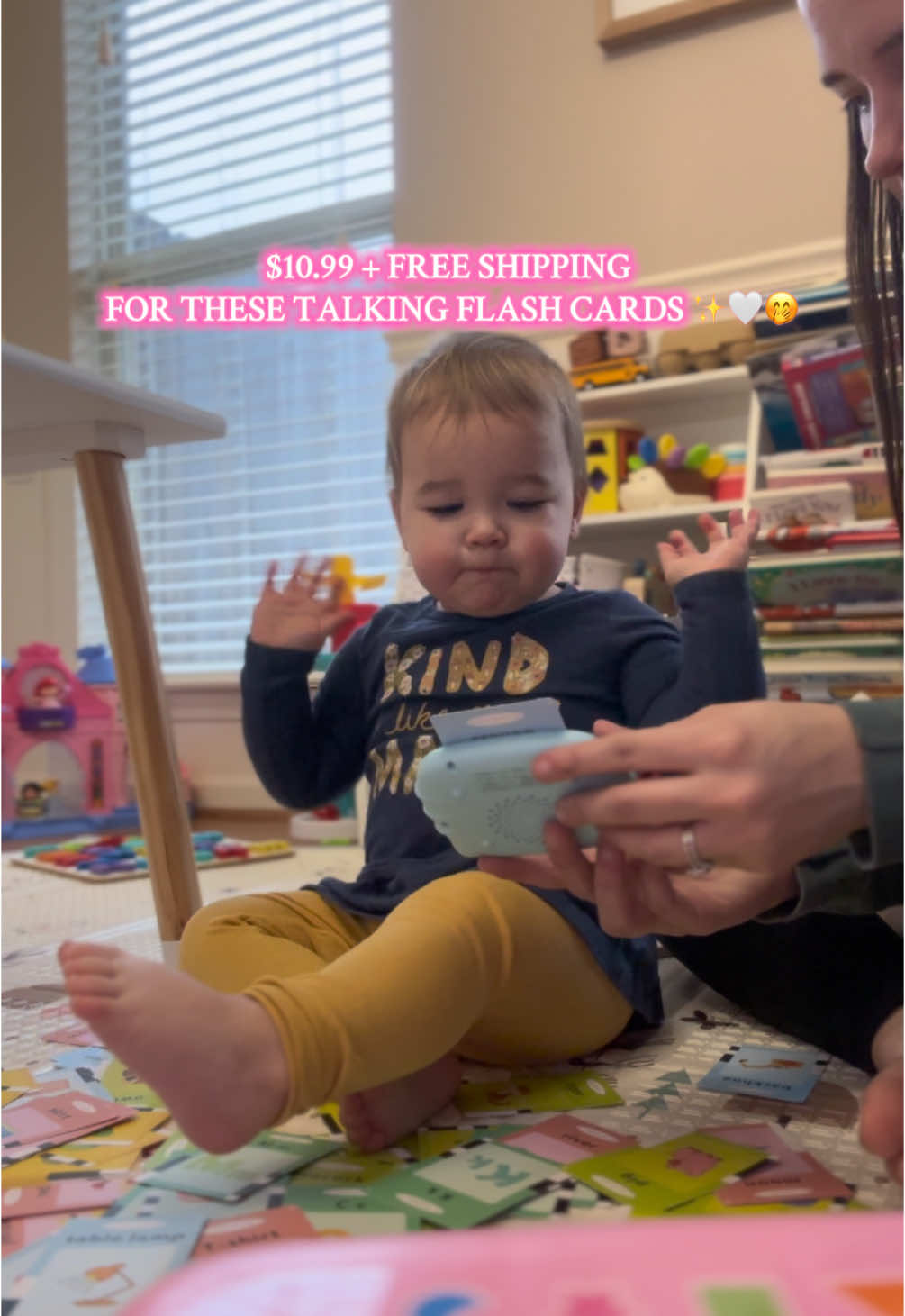 No one:  Alyson: BEEP BEEP 😂🫣🤭 #talkingflashcards #flashcardschallenge #flashcards #fyp #toddlertoys #toddlersoftiktok #christmas 