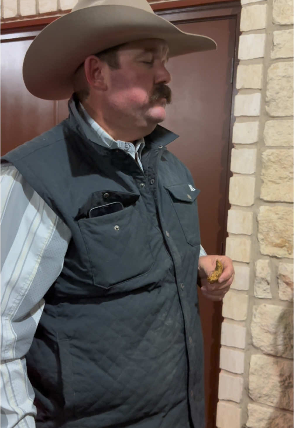 He got his COOKIES!  @Bar 7 Ranch #Cookies 