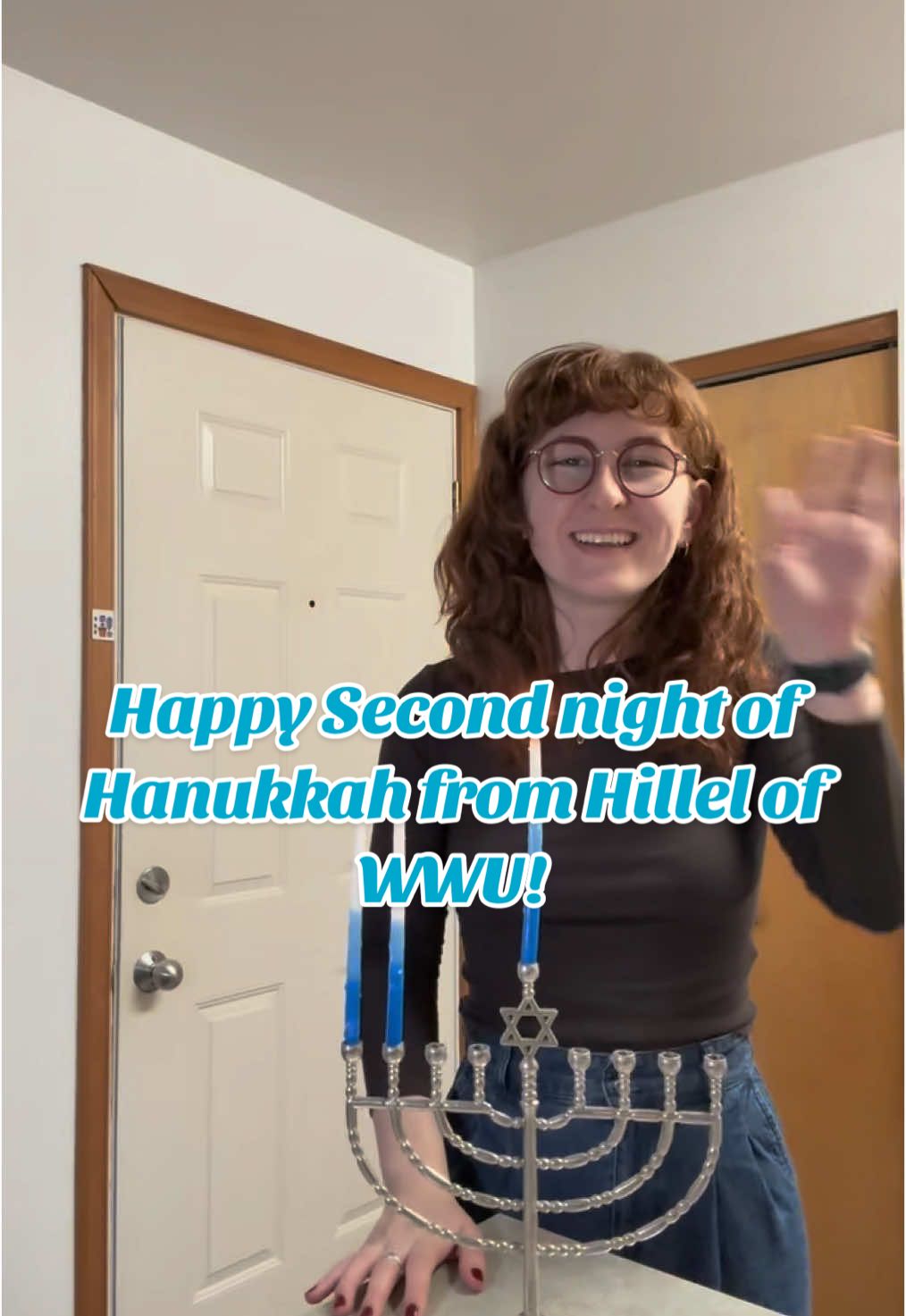 Happy second night of Hanukkah from Hillel of WWU! 🕎✡️ 💙What’s your favorite Hanukkah song?  #fypp #foryou #hanukkah #chanukah #jewish #jewishtiktok #menorah #holidays #jew #hillel 