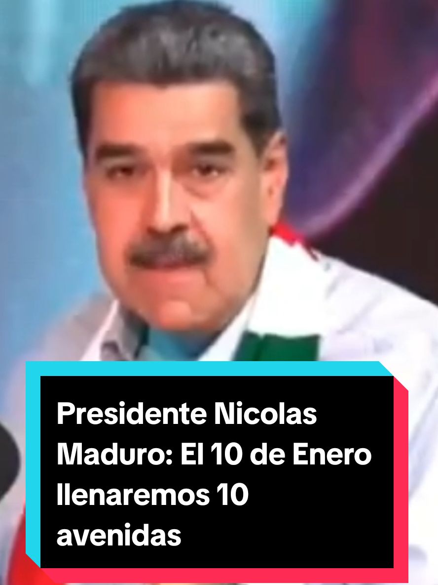 Presidente @Nicolás Maduro que está previsto llenar 10 avenidas de Caracas para respaldar su juramentación el 10 de enero. #venezuela #elecciones #pueblo #amor