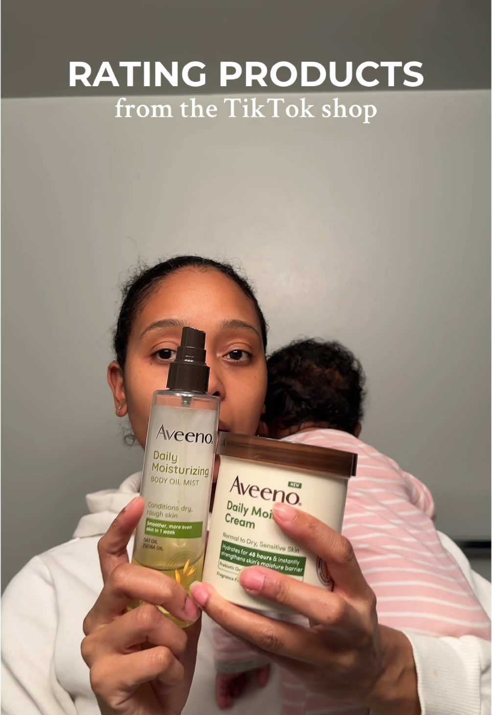 Rating products from the TikTok shop. This one is skin care and its the Aveeno combo. Love the body, not so much for the lotion.  #iamnilsa #skincare #skincareproducts #TikTokShop #creatorsearchinsights #aveeno #bodyoil 