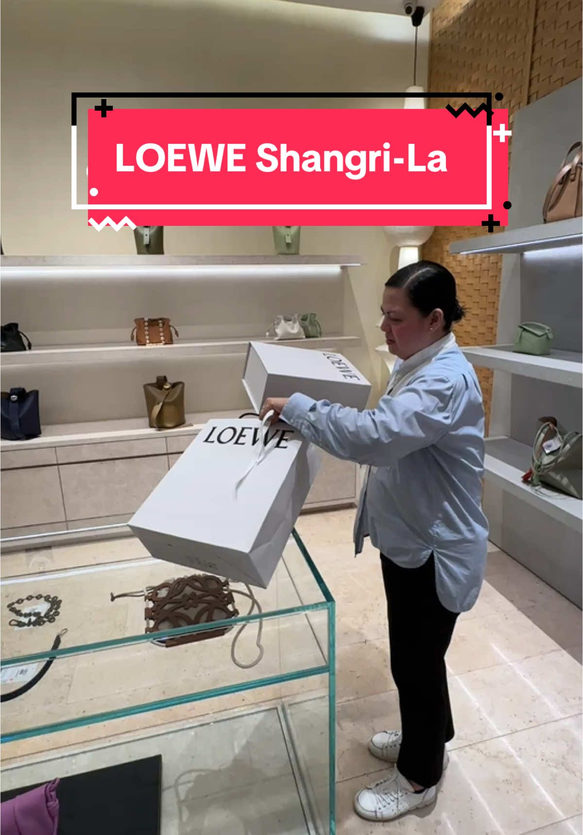 Come with me to get my first #Loewe bag. 🤎 #luxurybag #loewebag #bag #gift 