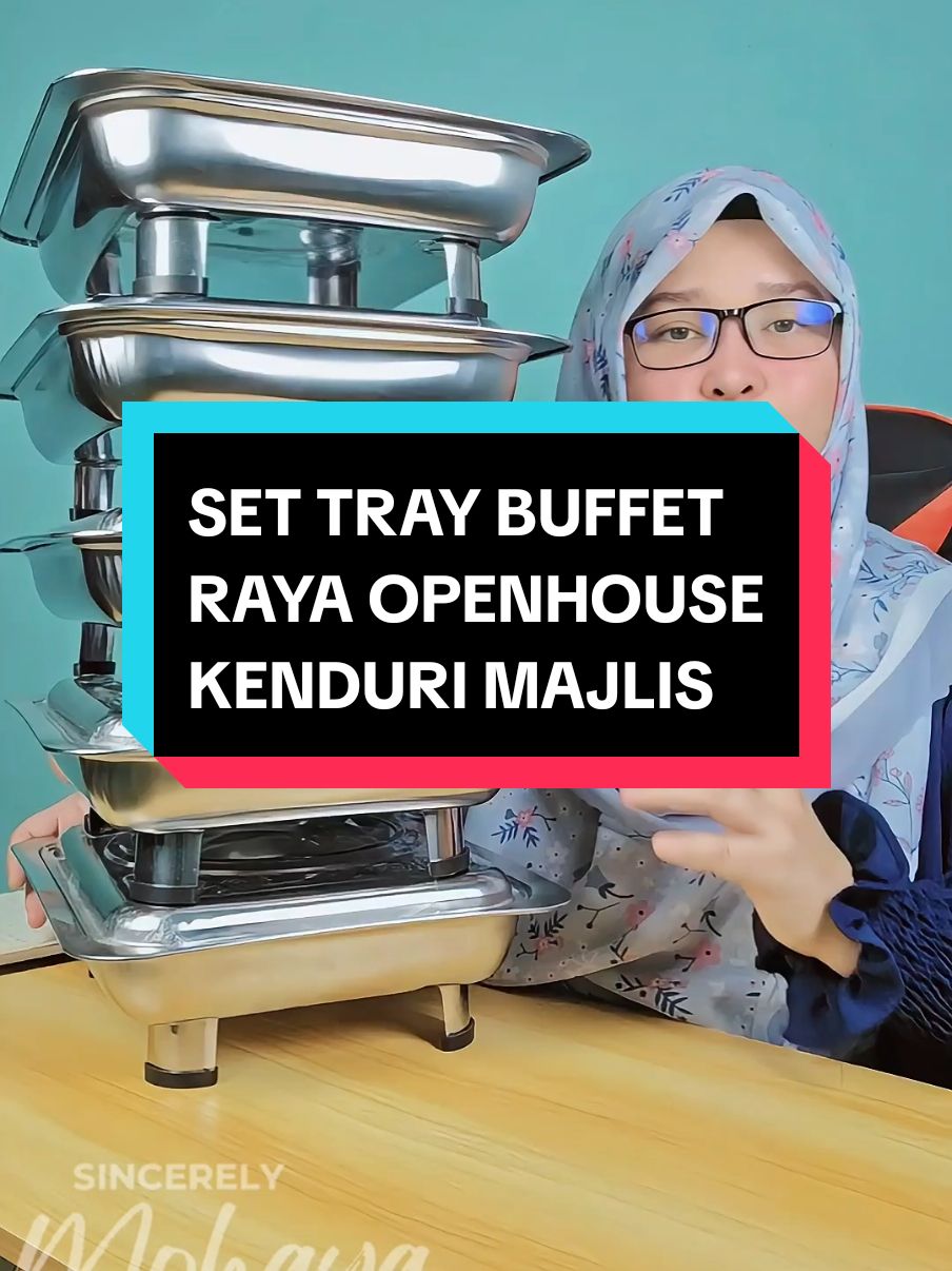 Replying to @khaw.wah Set tray buffet 5 pasang mcm ni harga RM33.50 sahaja gais.sementara ada stok ni kene grab cpt2 tàu.boleh pakai waktu raya nanti #setbuffet #settray #setbuffetmurah  #setbuffetviral 