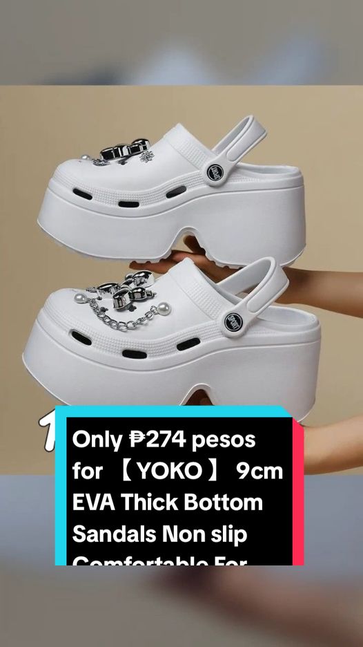 Only ₱274 pesos for 【 YOKO 】 9cm EVA Thick Bottom Sandals Non slip Comfortable For Women Slippers Fashion Casual Sandals! Don't miss out! Tap the link below! #thickbottomsandals #womenssandals #TikTokShop #tiktokph #TikTokFashion #tiktokfinds #tiktokaffiliate #LearnOnTikTok 