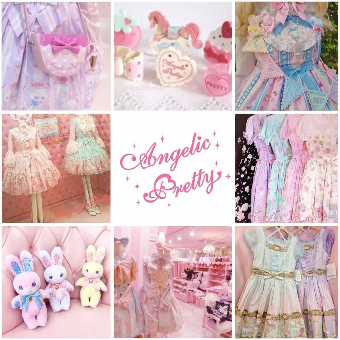 The details and aesthetics of lolita brands💕 these moodboards are the way I percieve these brands in my head! #lolitafashion #jfashion #egl #vkei #moimememoitie #angelicpretty #babythestarsshinebright #innocentworld #marymagdalene #metamorphosetempsdefille 