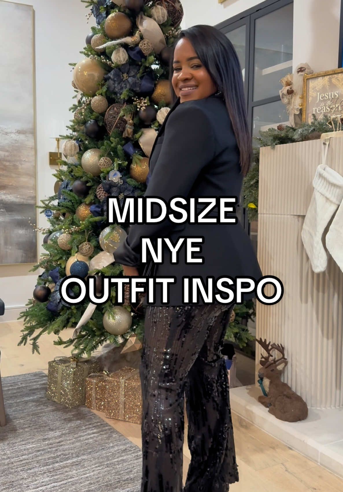 We’re wearing sparkles this New Year’s friends 🤩 #nyeoutfit #nyeoutfitinspo #midsizefashion #size12 #MomsofTikTok 