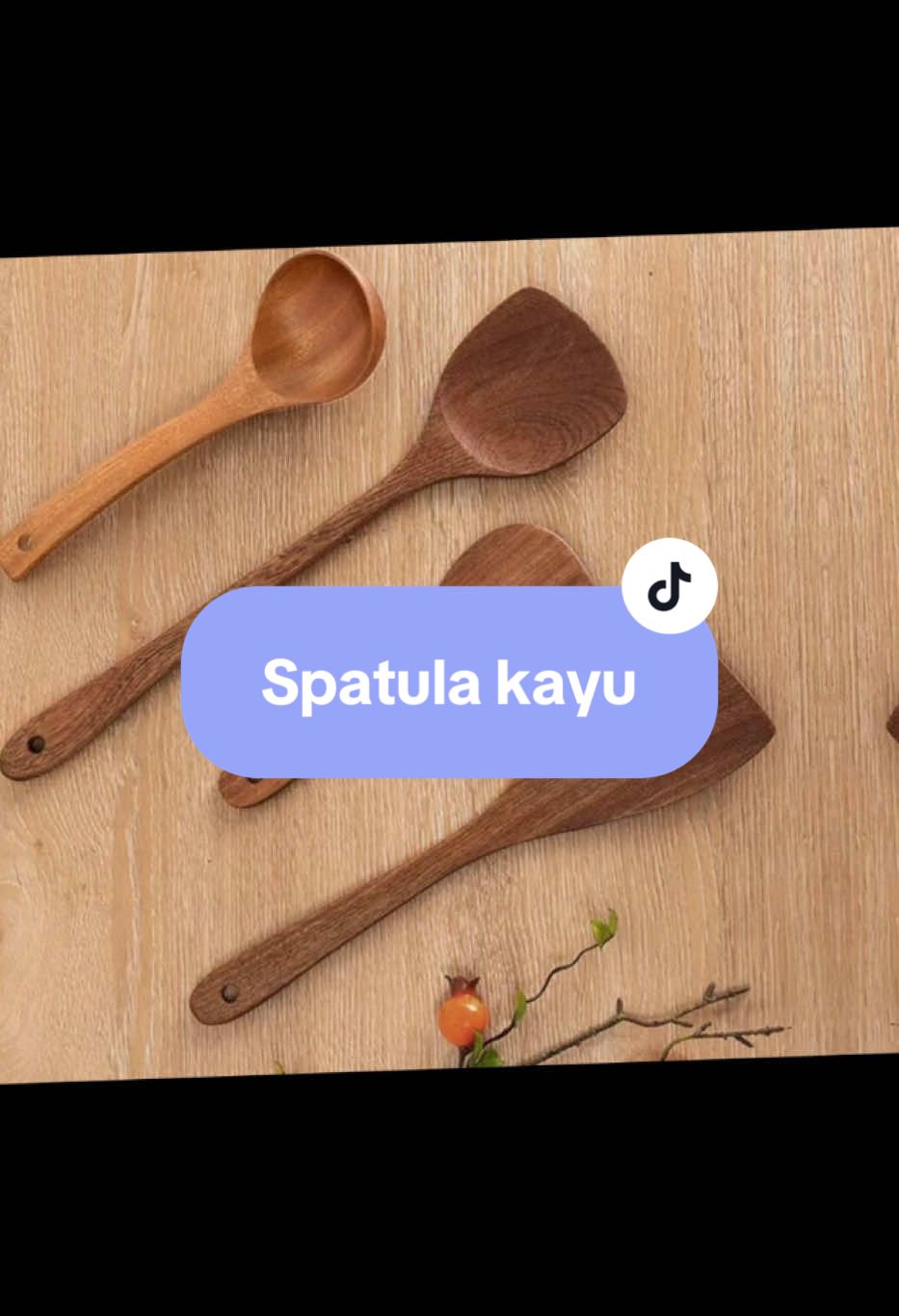 Spatula Kayu Tidak Melekat, Penyodok, Sudu Nasi, Sudu Sup, Kayu, Saiz Dapur, 1 keping, V8C7, 4 saiz tersedia, Bahan Kayu, Kitchenware#CapCut #fyp #fyppppppppppppppppppppppp #kitchenware #spatula#sudukayu#kayu#kitchengadgets 