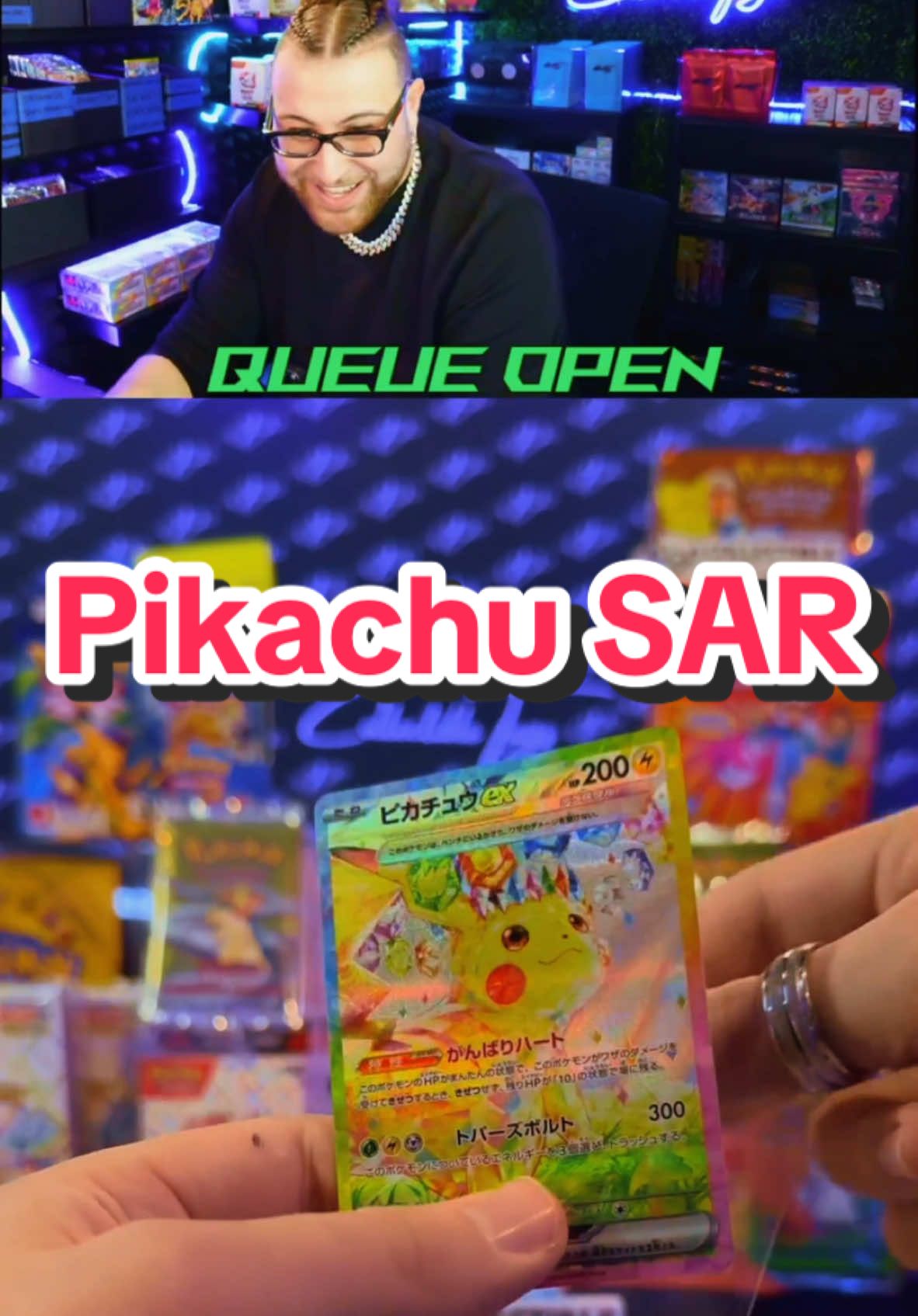 Pikachu SAR from Super Electric ! This card still amazes me ! #pokemon #pokemoncards #live #ripandship #ripnship #151 #pokemontiktok #pokemonscarletviolet #pokemoncommunity #charizard #pokemontcg 