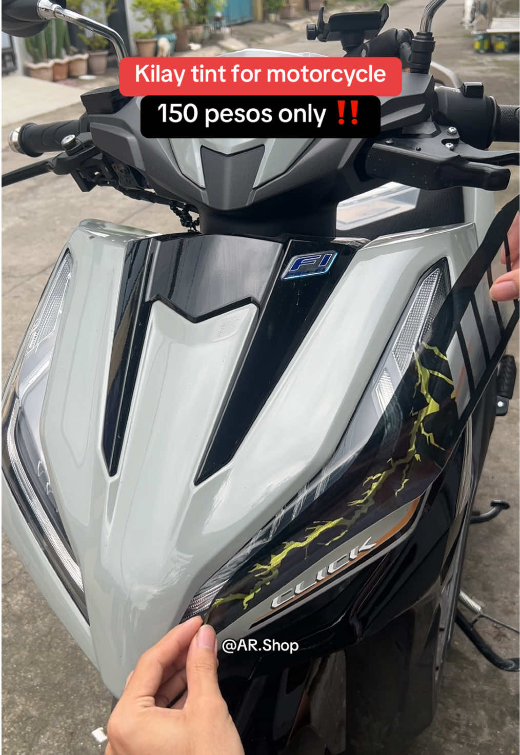budget meal lang #motorparts #motorcycle #motor #motovlog #hondaclick #motoraccessories #click125 #headlightclick #headlightsticker 