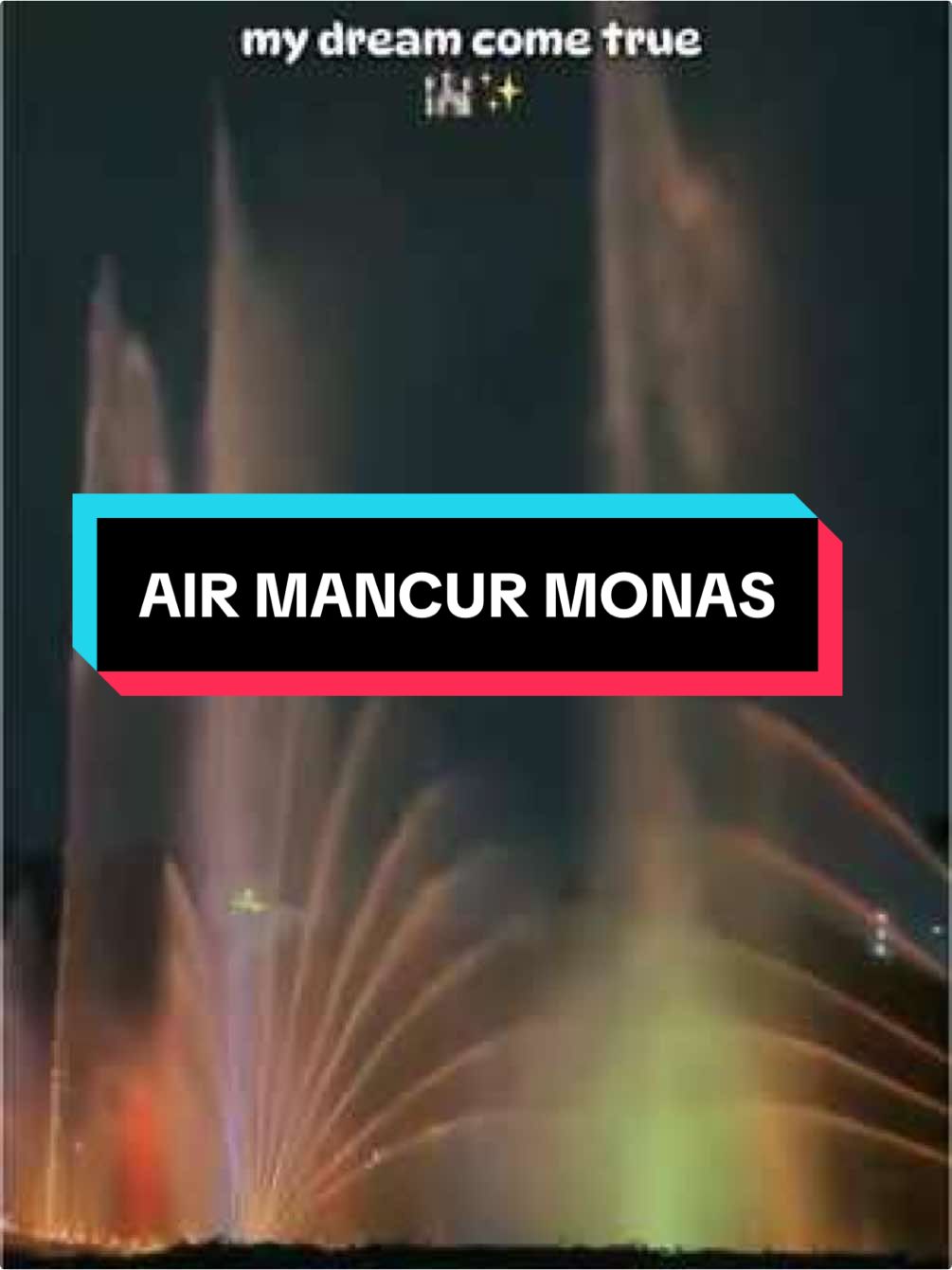 Kemarin TMII, sekarang MONAS ga kalah keren. HTM FREE #CapCut #monas #airmancur #disneyland #akhirtahun #wellcome2025 