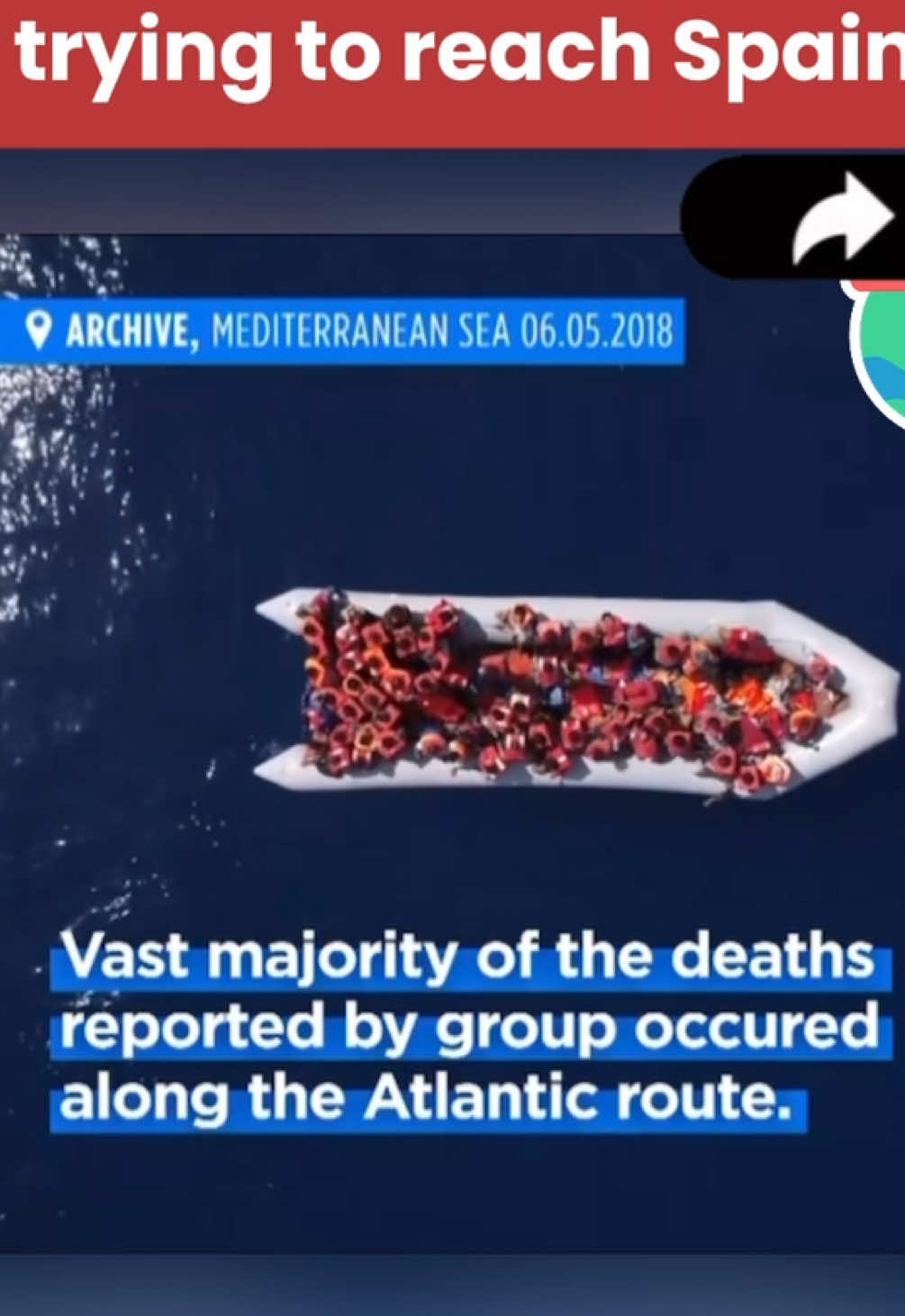 Aid group says more than 10,000 migrants died at sea while trying to reach Spain in 2024 #migrants #deathnote #spain #europe #immigration #risk #goodorbad #fy #fyp #fyf #foryou #localnews #spain ews #follow 