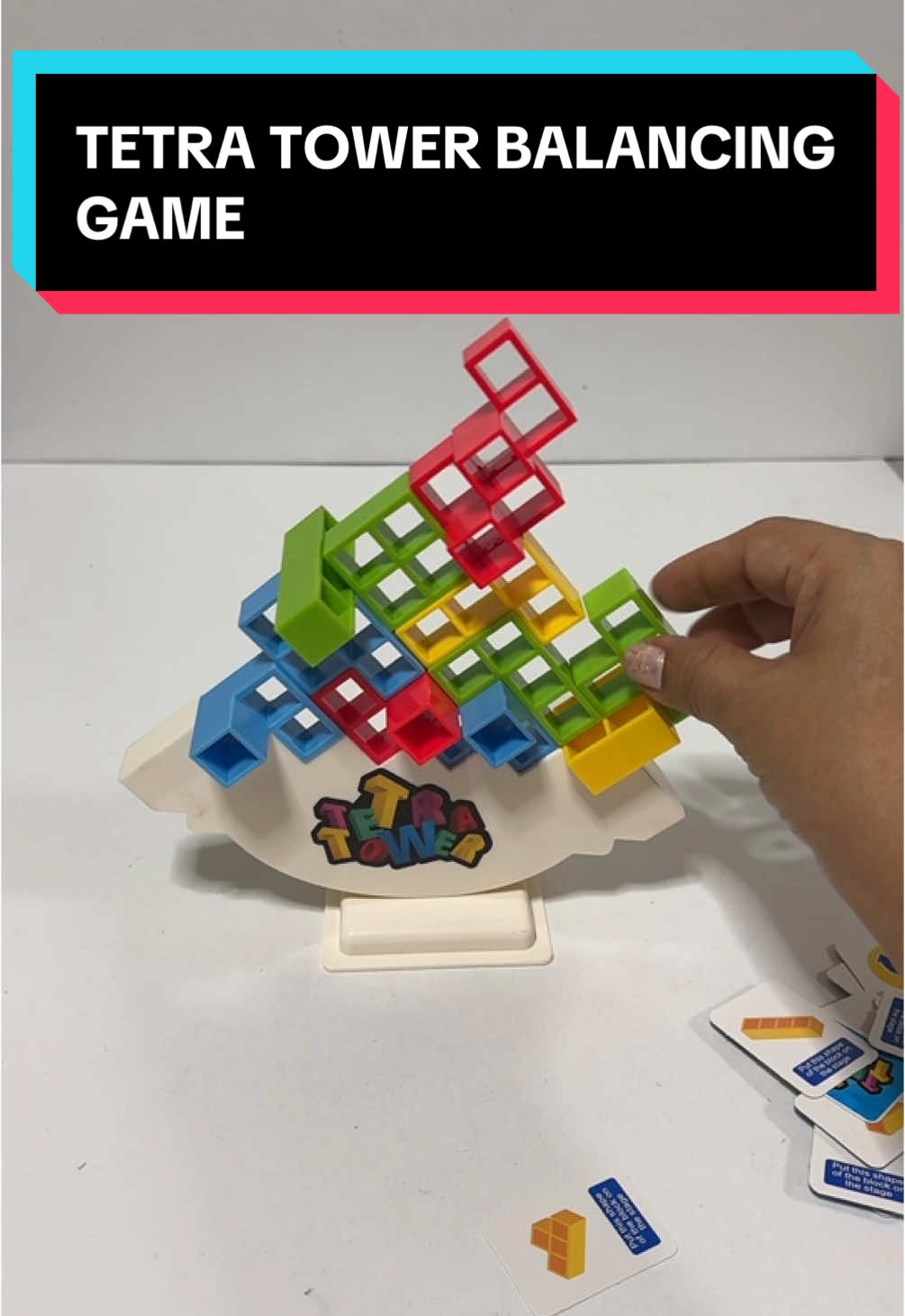 Tetra tower stackable balancing game #toys #balancinggame #tablegames @WISHLAND 