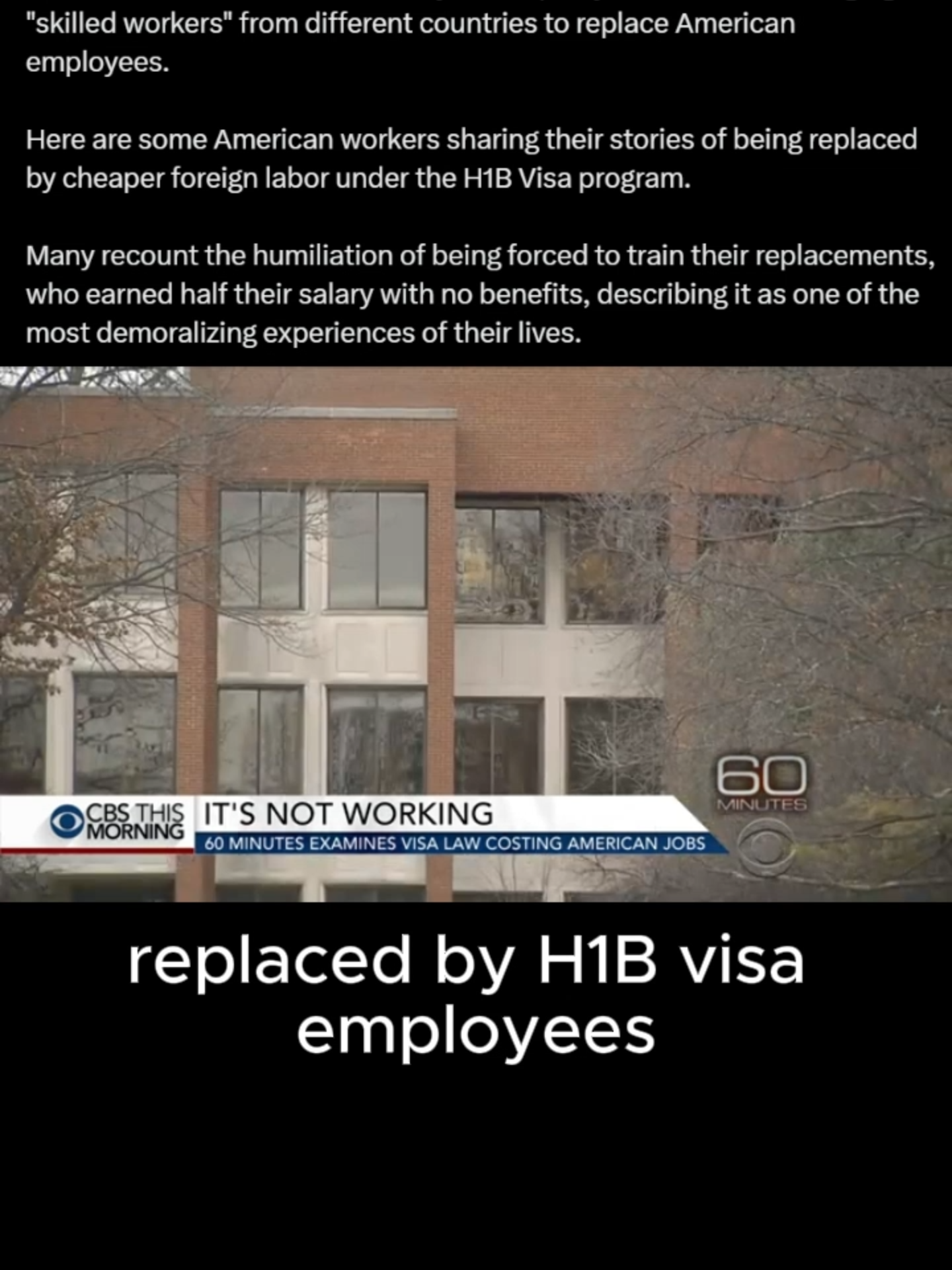 H-1B visas outsourcing American jobs #maga #h1b #h1bvisa #elonmusk #americafirst