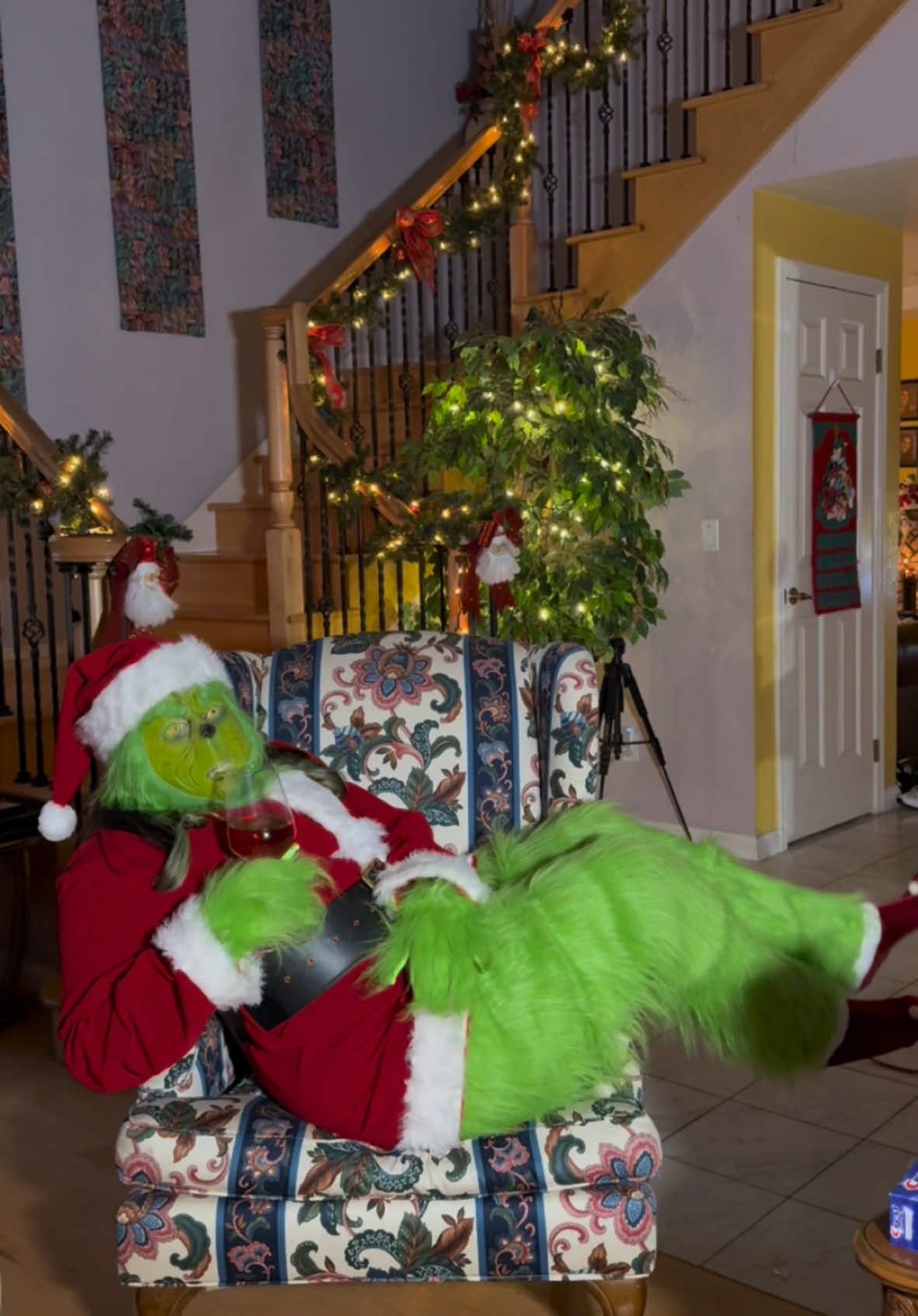 I had too much fun 😂😂😂😂 #christmas #homefortheholidays #grinch #christmasvibes #holidayvibes #fyp 