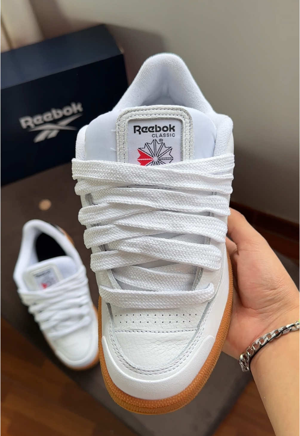 Reebok Bulc C Bulc White Gum  #fyp #reebokclubcbulc #clubcbulc #reebokperu #chunkyshoes 