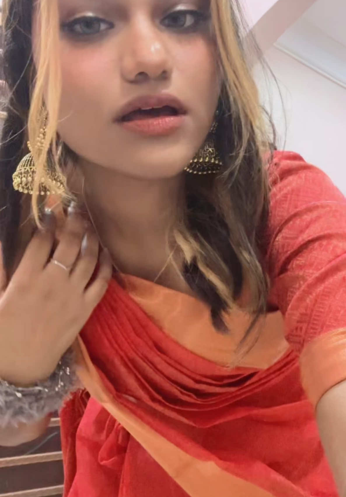 🧡🌙 #fyp #saree 