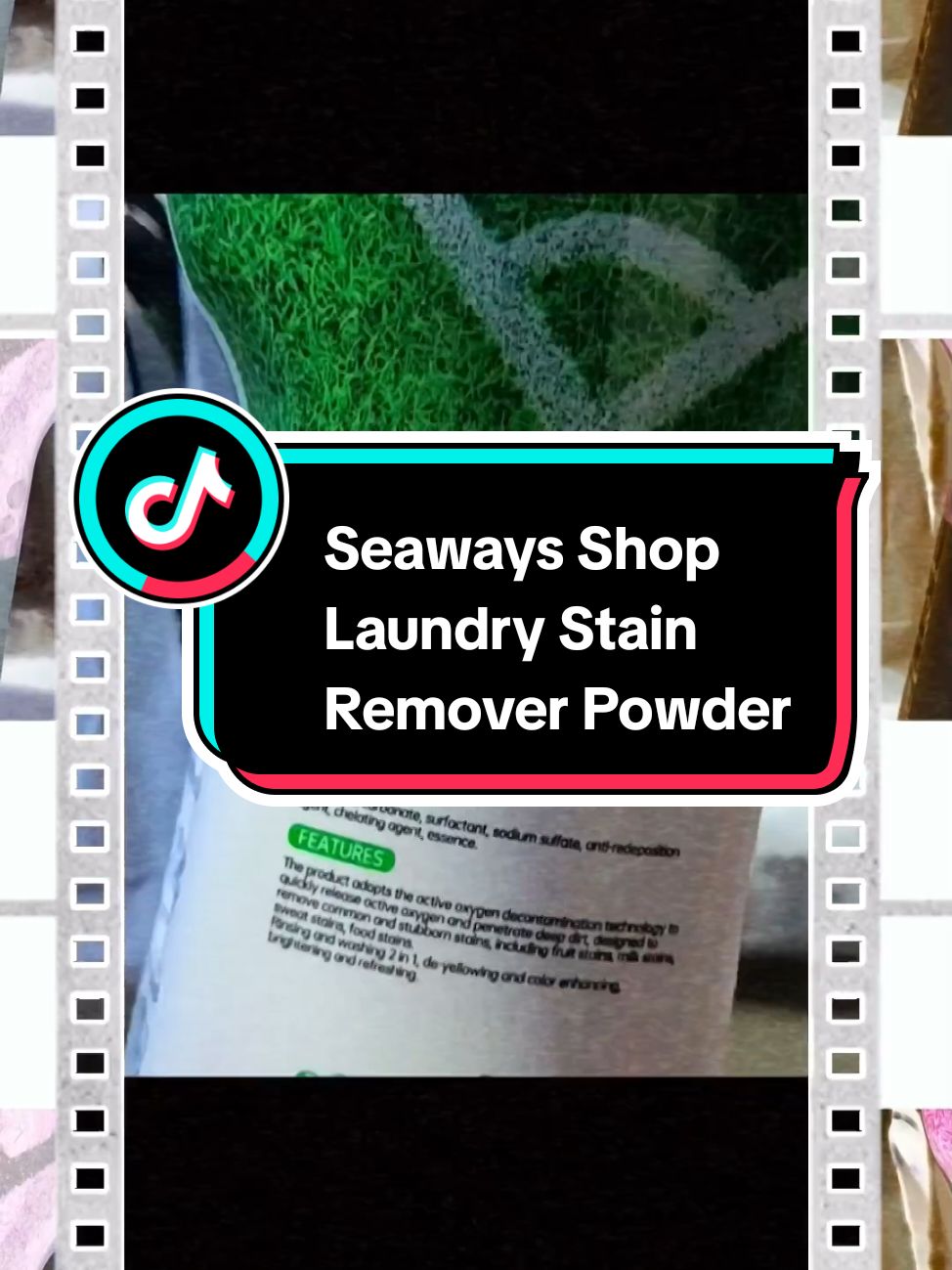 Seaways Laundry Stain Remover Powder (340g), Sweat Stains, Oil Stains, Yellow Stains, Long-lasting fragrance, Oxi Action Powder, 2-in-1 Laundry Cleaner, Refresh & Brighten #laundrydetergent #stainremover  #foryou #TikTokMadeMeBuyIt #rookiet #tiktokshoplifestyle #tiktokshopsgsale #tiktokshopsg #weeklywedrush #createtowin #tiktoksingapore #sgbrandweek #fyp #longlastingfragrance #CapCut 