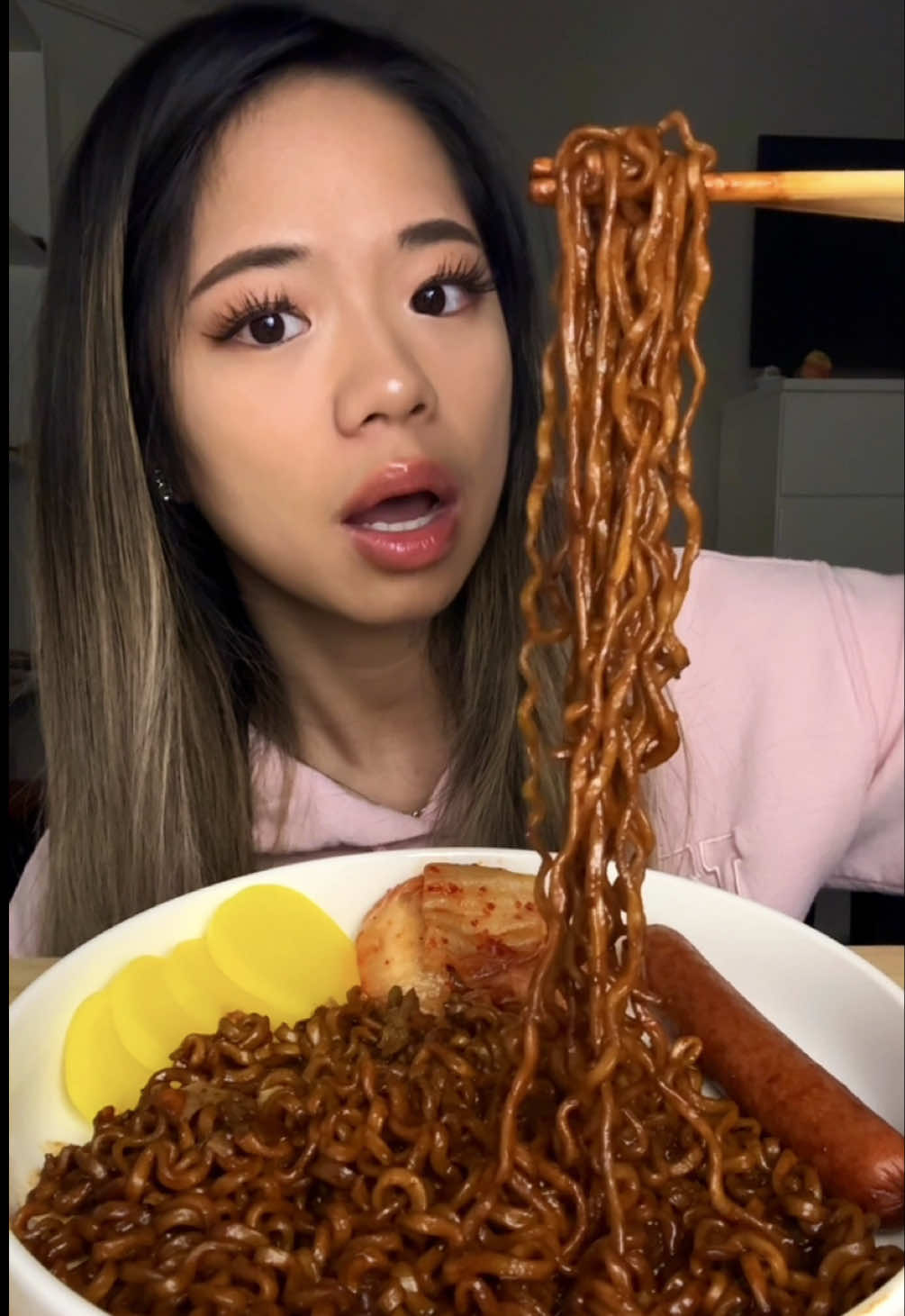 jjajang buldak ramen noodles mukbang asmr #buldakramen #buldak #buldakjjajang #jjajangmyeon #ramen #instantnoodles #koreanfood #asmr #asmrsounds #asmrfood #asmreating #mukbang #mukbangasmr #eatingsound #eating #fyp #fypシ #creatorsearchinsights 