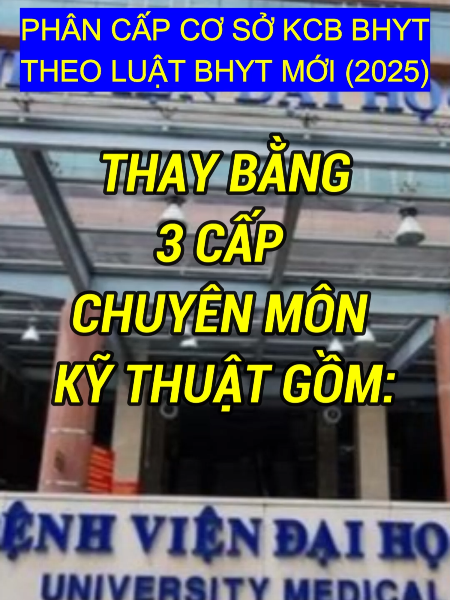 Từ ngày 01/01/2025, các bệnh viện, cơ sở y tế trên cả nước không còn phân chia thành tuyến Huyện, tuyến Tỉnh, tuyến Trung ương, mà sẽ phân cấp chuyên môn kỹ thuật thành 3 cấp mới: cấp ban đầu, cấp cơ bản, cấp chuyên sâu. Trong video này sẽ giới thiệu cho cô chú, anh chị, các bạn hình dung được một cách cơ bản nhất về từng cấp khám chữa bệnh là cơ sở y tế nào, thực hiện chức năng gì. #boyte #baohiemyte #phancap #khamchuabenh #tintucmoi #chinhsachmoi