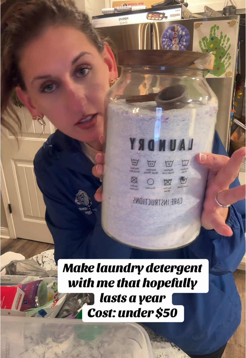 Make a years worth (hopefully) of laundry detergent. 🧼 🫧 #tiktok #FYP #Influencer #laundrytok #laundrydetergent #laundryhack #laundrysoap #walmart #gain #moonlightbreeze #CleanTok 