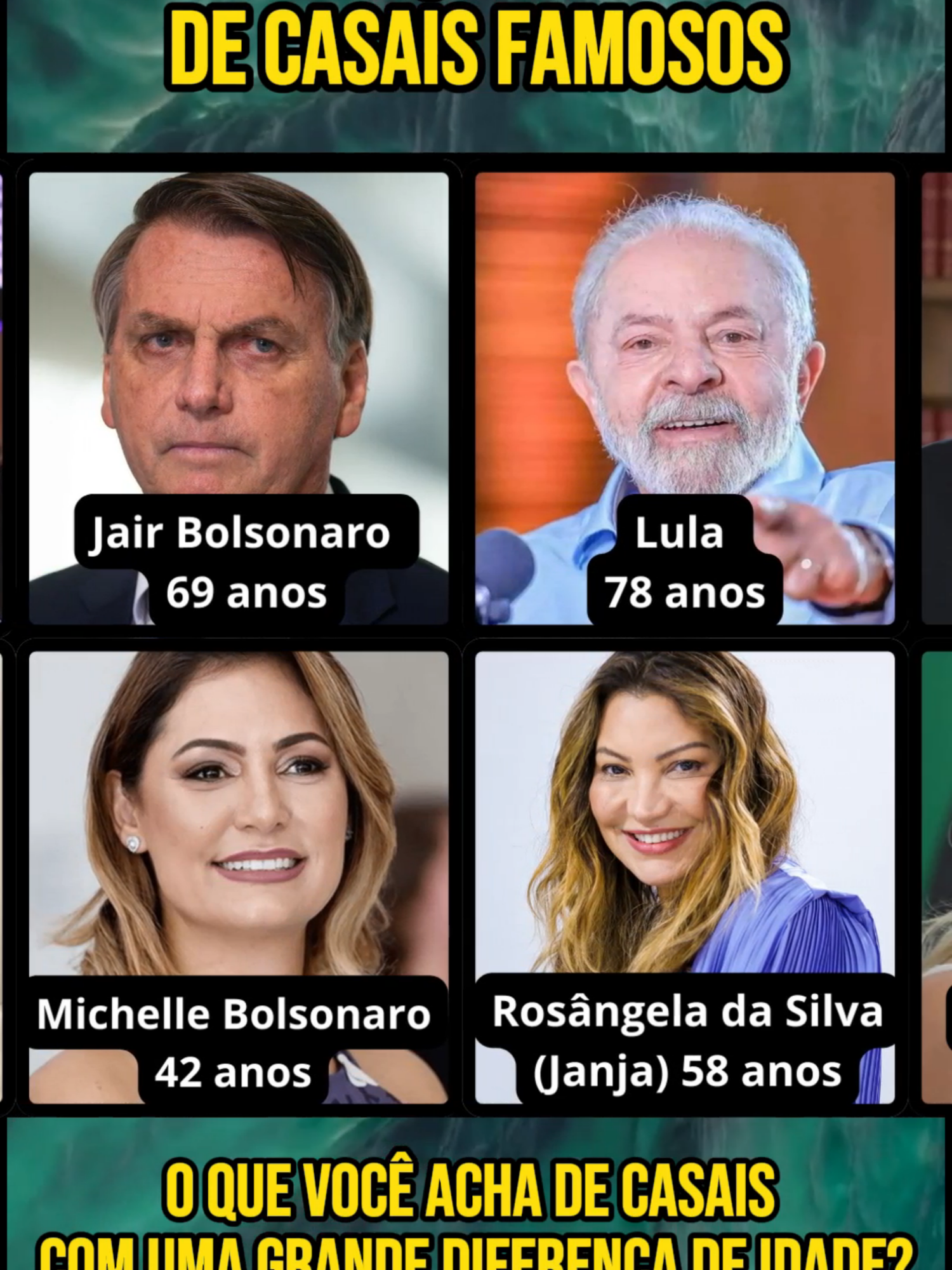 DIferença de idade de casais famosos #mrluciduz #celebridades #famosos