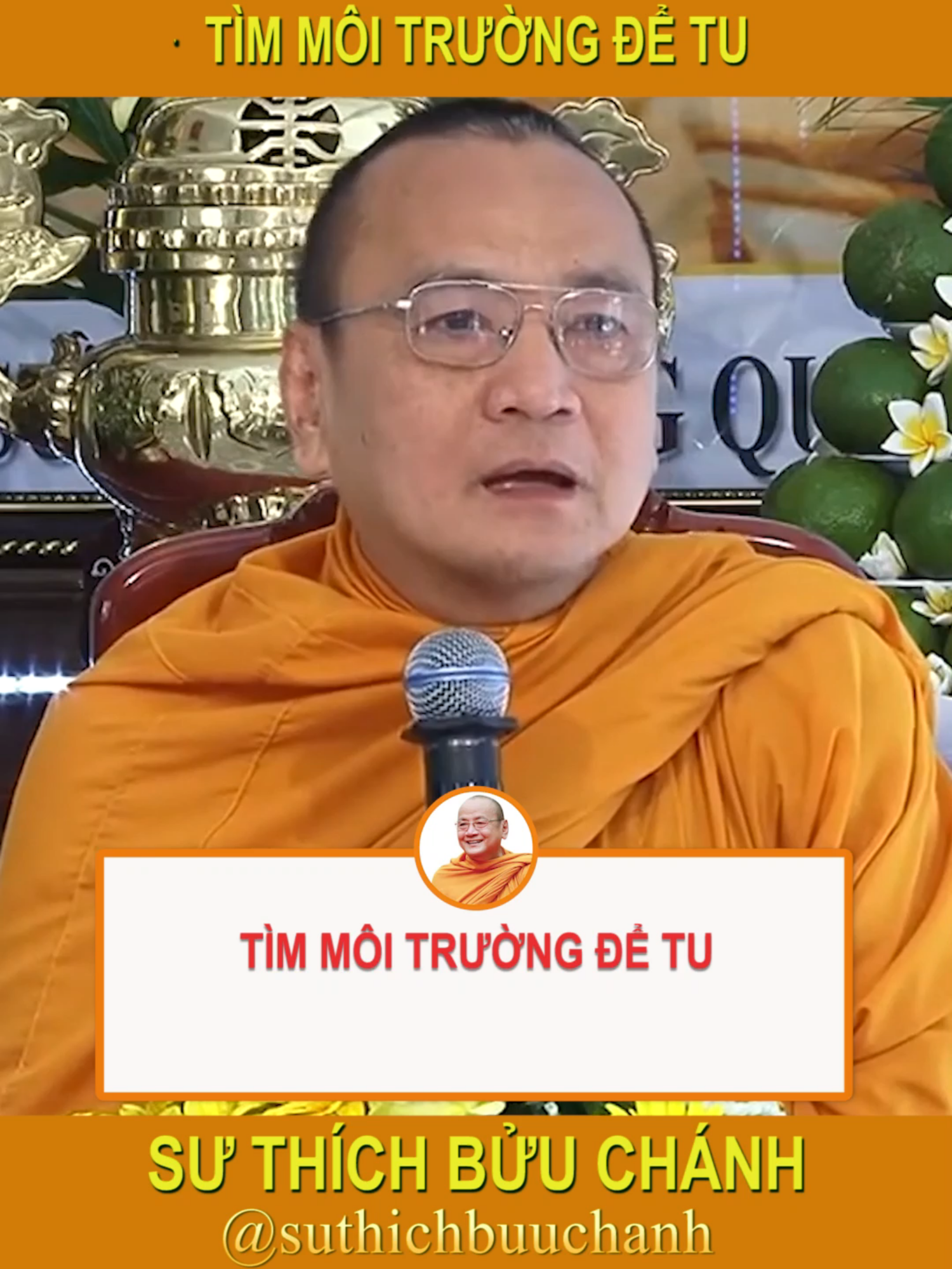 TÌM MÔI TRƯỜNG ĐỂ TU