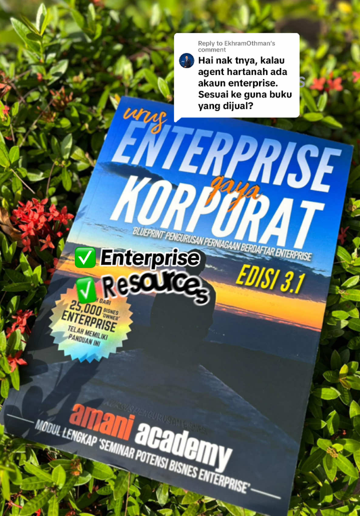 Replying to @EkhramOthman as long as bisnes yang didaftarkan Enterprise (Milikan Tunggal / Perkongsian) buku panduan ini sangat sesuai tidak kira apa jenis bisnes pun Alhamdulillah buku bisnes Enterprise dah restock! Boleh checkout kalau anda bisnes Enterprise, baru nak daftar atau dah lama bisnes tapi hanya tahu renew ssm Panduan ini lengkap untuk anda tahu apa nak buat lepas daftar bisnes dan tugasan sepanjang tahun untuk elak penalti dan langgar dinding #bukubisnes #BukuUEGK #enterprisepower #bukuurusenterprise #bisnesEnterprise #ssm #lhdn 