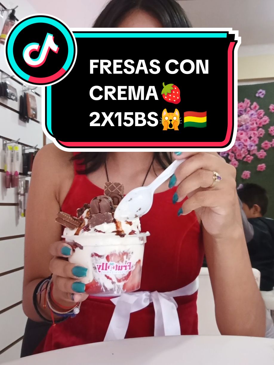 Fresas con crema😋♥️ @Frutally.bo  #boliviana #fresasconcrema🍓 #sucre #promoción #ypfッ #paratiiiiiiiiiiiiiiiiiiiiiiiiiiiiiii #sucrebolivia🇧🇴 