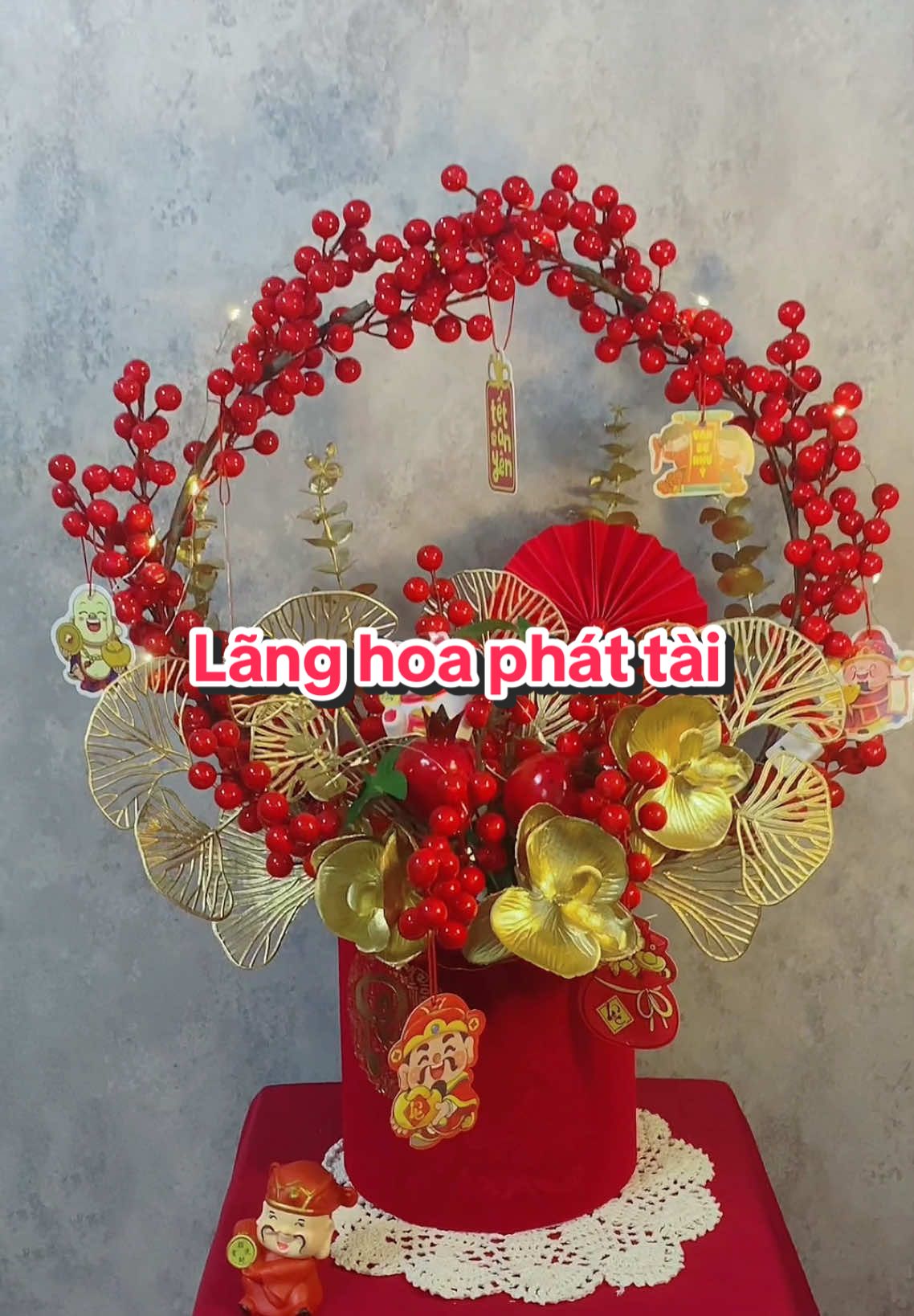 Cắm lãng hoa phát tài 🧧💕🎁🥰#binhdaodongtrungtet #binhdaodong #binhdaodongdo #trangtritet2025 #LearnOnTikTok #daodongdo12nhanh #daodong6nhanh #xuhuongtiktok #binhhoatet2025 #shophoathanhhoa 