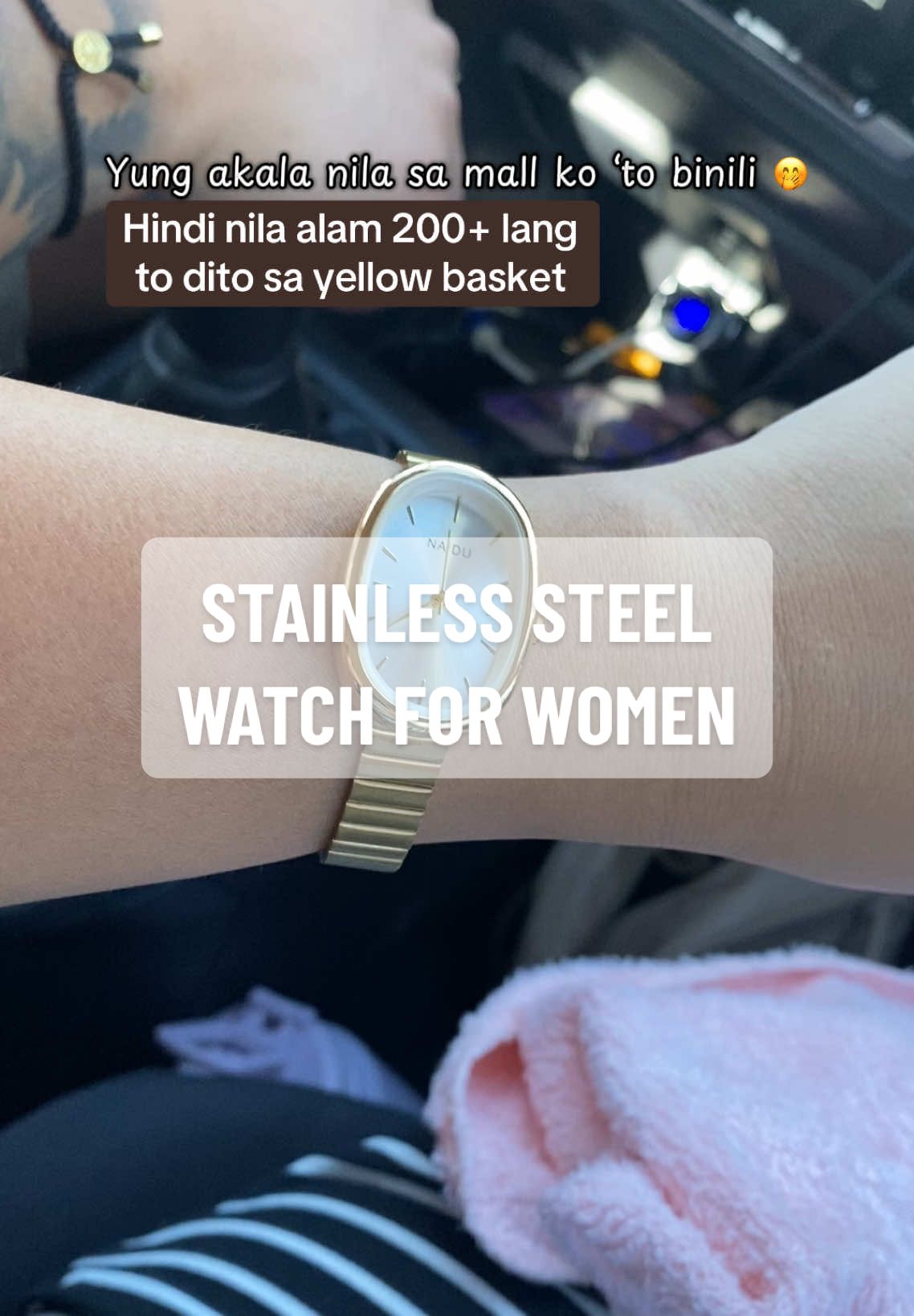 Stainless steel na to! Pangmatagalan talaga, ganda pa ng style 😍 #ovalwatchforwomen #watchforwomen #retrowatch 