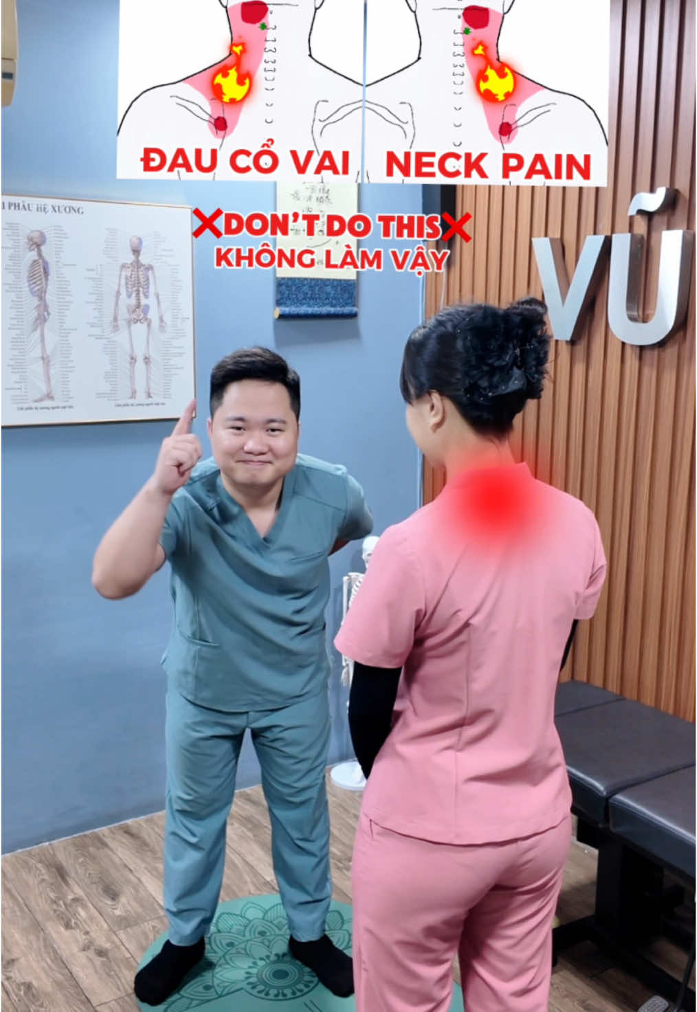 Bài tập giúp khoẻ vùng cổ vai, giảm đau mỏi. Hãy tập ngay nhé 💡#vuducmanh #vumanhyhoccotruyen #tips #neckpain #neckpainrelief 