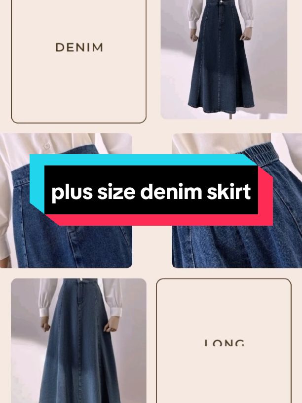 denim skirt for plus size women #denimskirt #longskirt #skirt #denim #plussizeskirt #fyppppppppppp #fypシ #foryou #foryoupage 