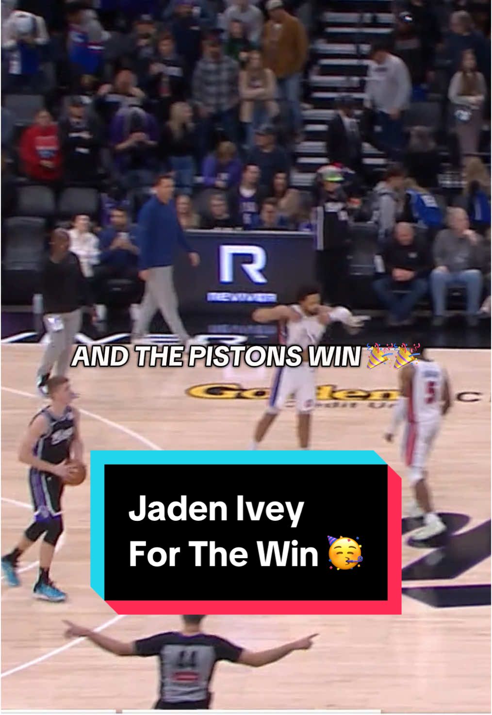 Jaden Ivey completes the Pistons comeback 🤩🤩 #NBA# #Basketball #Pistons #JadenIvey