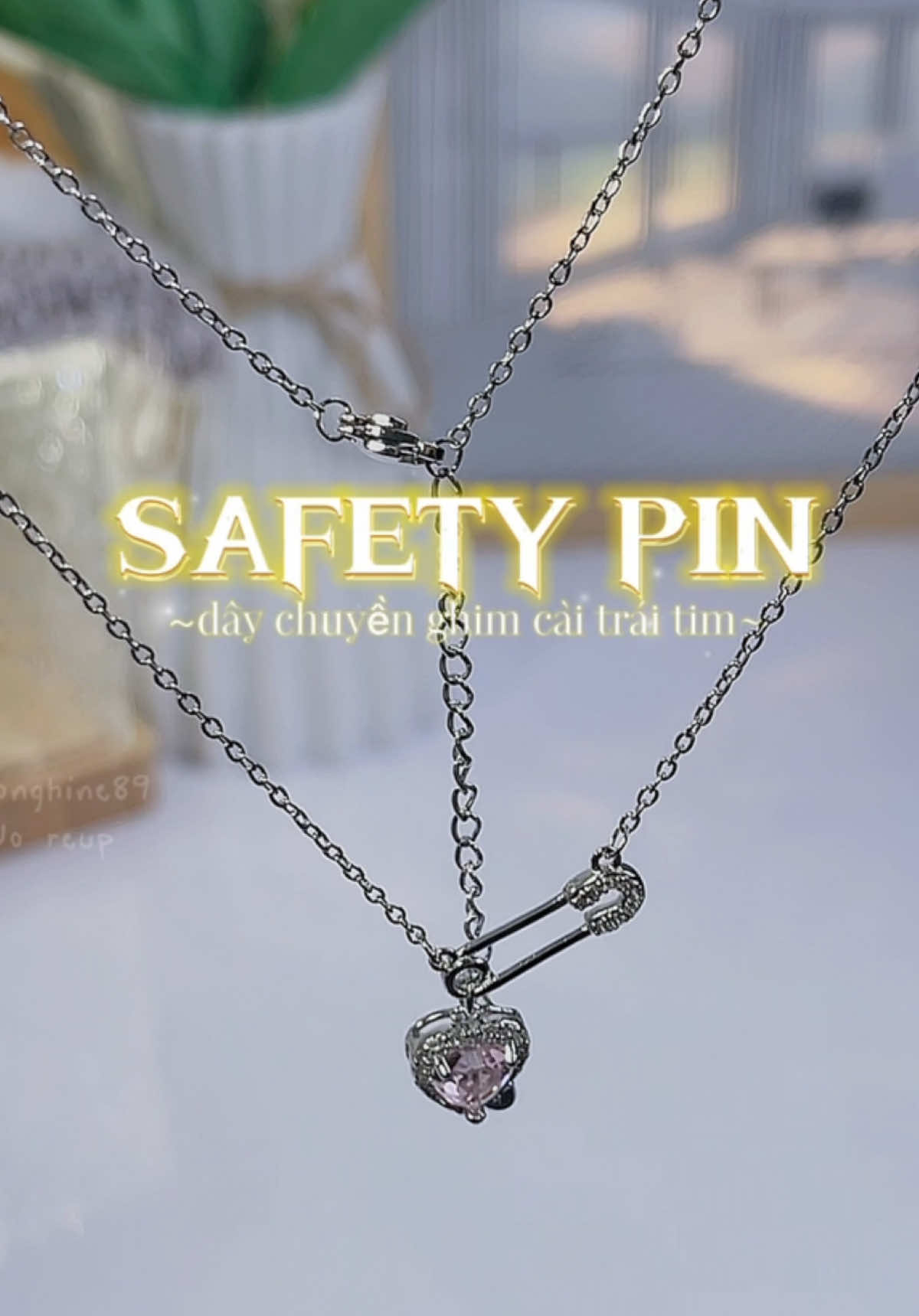 Safety pin, loại trang sức chữa lành các tâm hồn bị tan vỡ 💔#honghine #safetypin #safety #daychuyen #trangsuc 