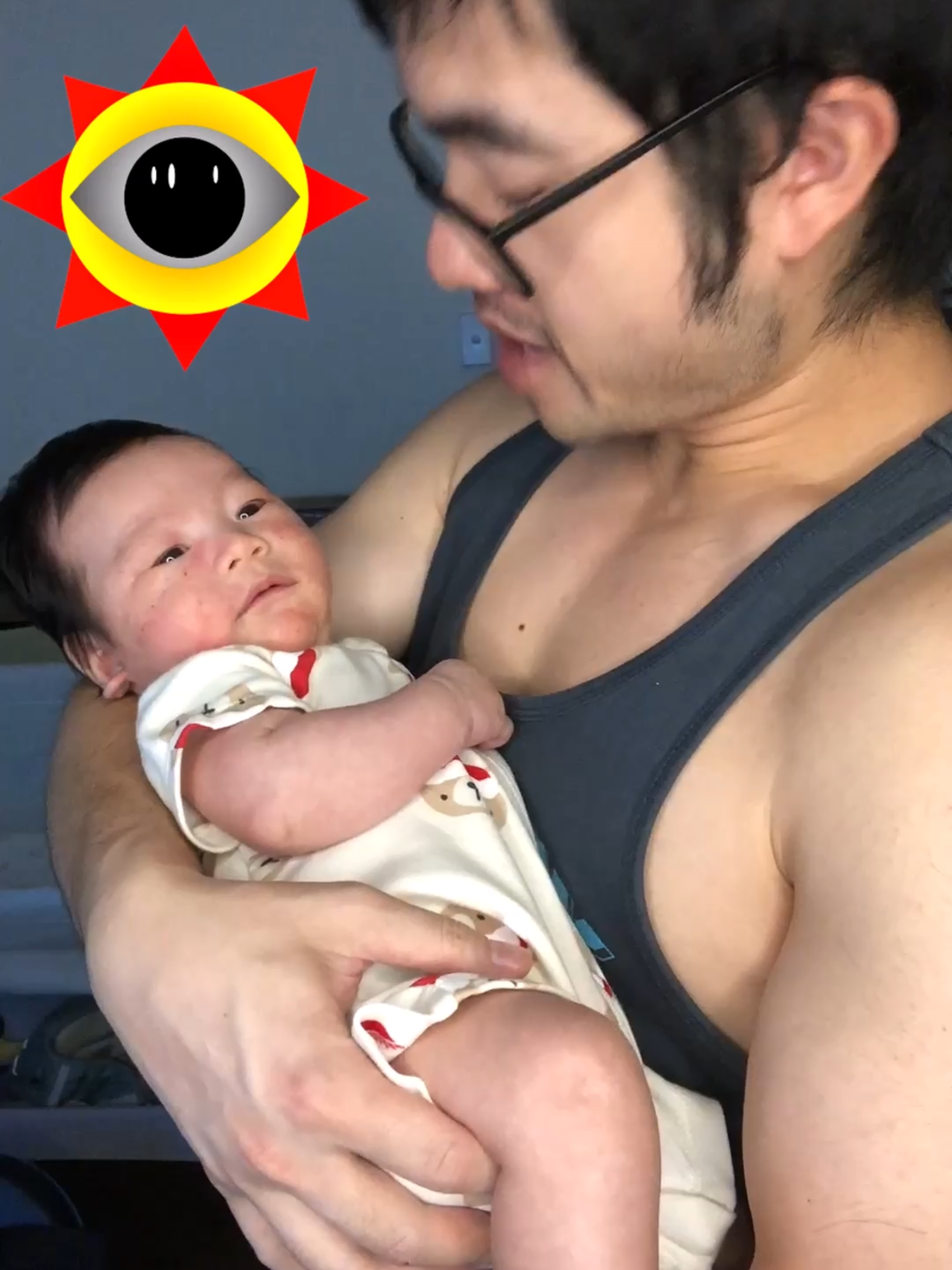 Baby Reacts to me singing Sprunki Horror Theme