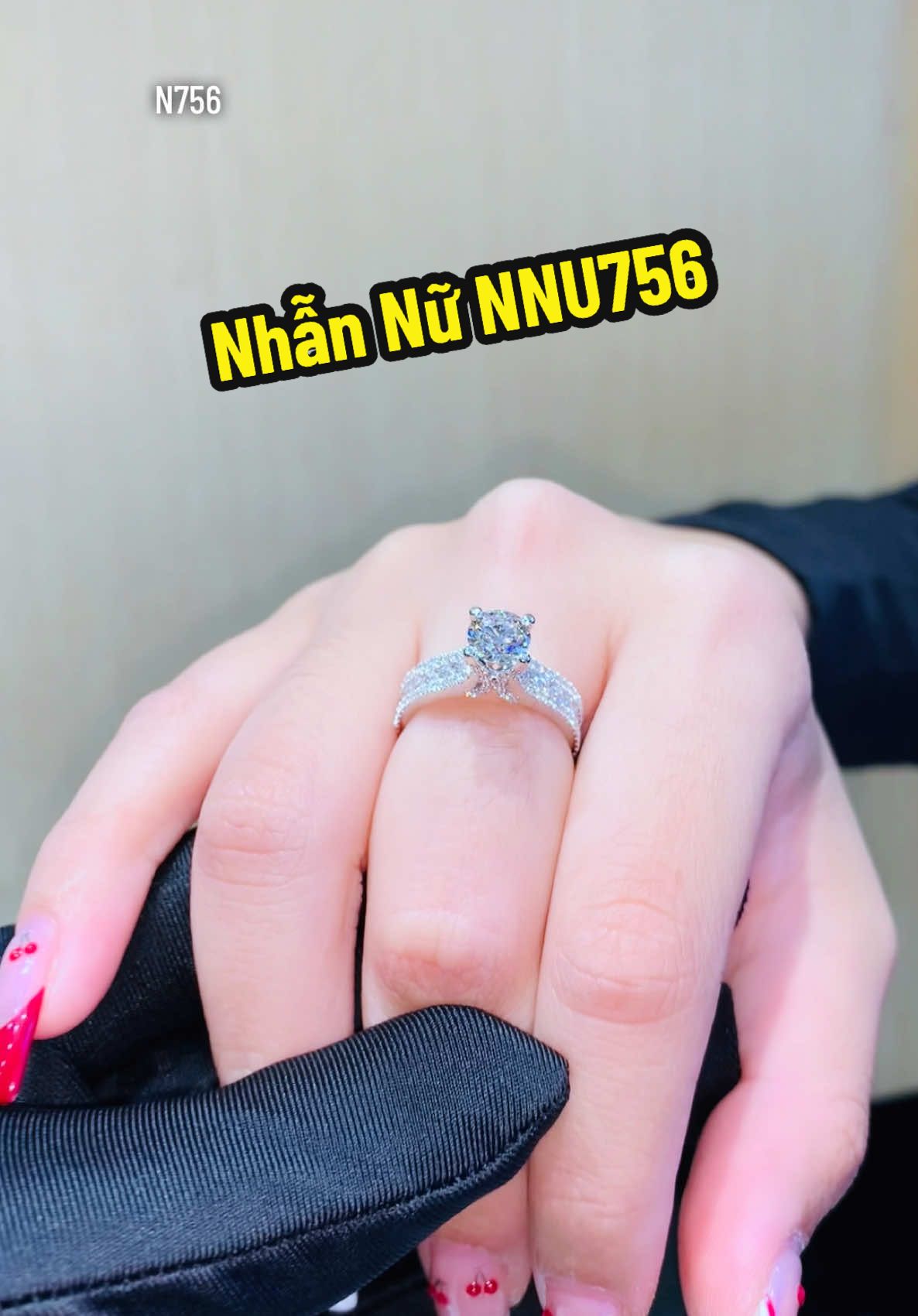 Nhẫn kim cương nhẹ nhàng đơn giản vô cùng sang trọng, viên chủ 6.3mm kiểm định quốc tế #GIA #tamluxury #tamluxurydiamondjewelry #jewelry #diamond #nhẫnđẹp #xuhuongtiktok 