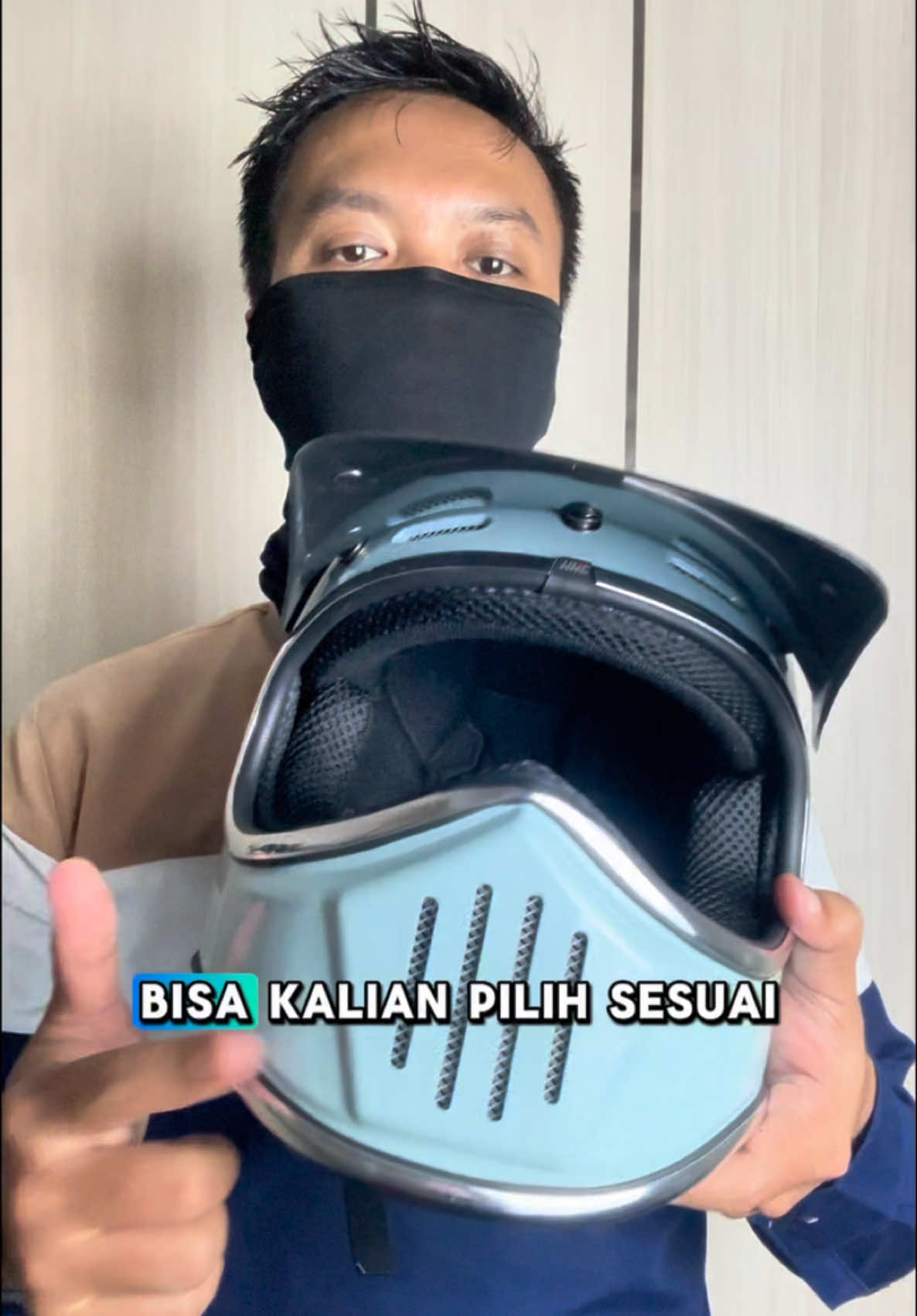 solusi buat kamu lo biar gak silau lagi, cukup Helm Cakil PET Panjang #KHCHelmet #HelmRetro #HelmFullface #HelmCustom #HelmCakil #Riding #helm 