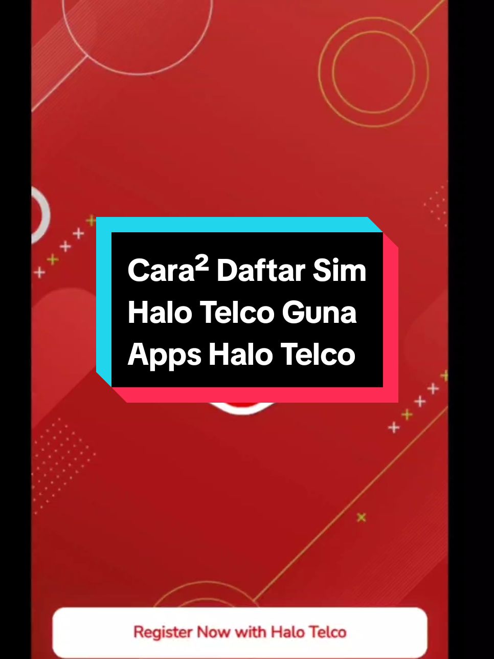 Replying to @chewanjer Step by step Cara² Daftar Simkad Halo Telco guna Apps Halo Telco. #halotelco #SimkadHaloTelco #simkadviral #Simkad5g #internet5g #internetlaju #internetunlimited #tunetalk #simkadtunetalk #celcom #TikTokShop #racuntiktok #fyp #DealerHaloTelco #datahighspeed #internetHighSpeed #fypシ 