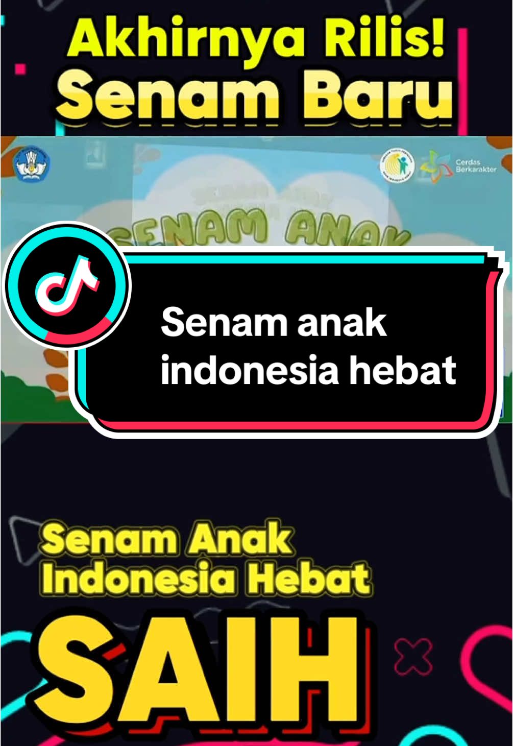 Senam anak indonesia hebat SAIH untuk mendukung 7 kebiasaan anak indonesia Hebat @kemdikbudristek  #senamanakindonesiasehat  #saih  #7kebiasaananakindonesiahhebat 