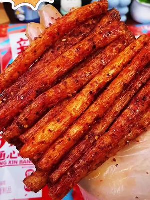 Tender and Chewy Spicy Strips,Enhanced by Special Flavor,Chew Out New Fiery Fun!A delicious mouthful