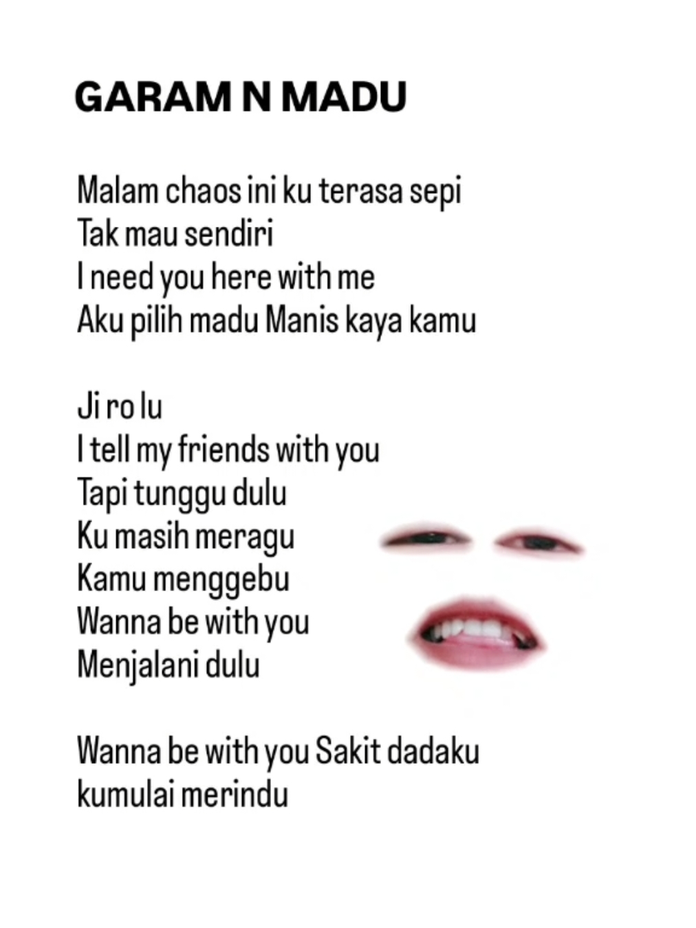 GARAM N MADU #fyp #foryou #garamnmadu #garamdanmadu #lirik #liriklagu #lyrics #laguviral #tenxi #fypシ゚viral